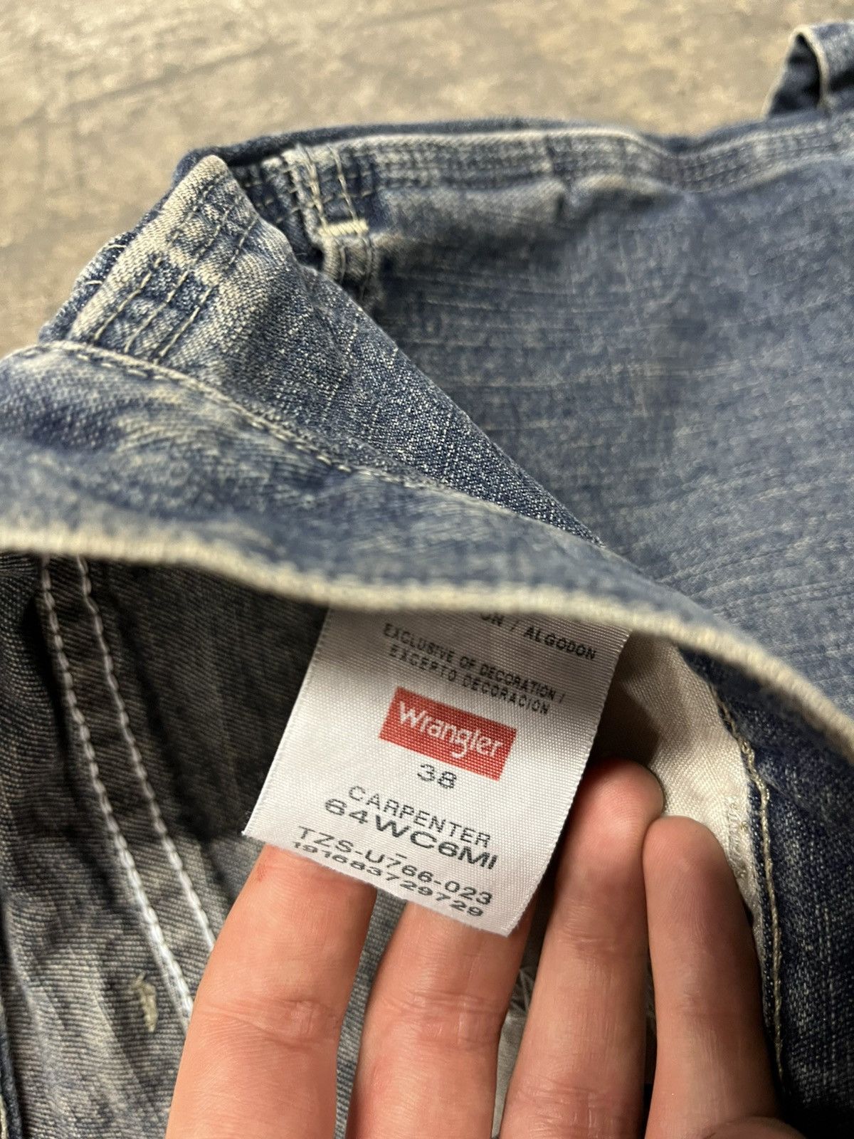 Vintage × Wrangler Jorts baggy fit carpenter cargo streetwear hype y2k Size US 38 / EU 54 - 8 Thumbnail