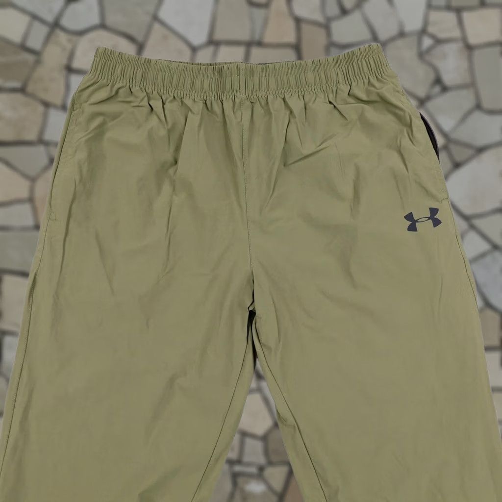 Under Armour Under Armour Project Rock Pants Mens Large Green Track Joggers Workout Athletic Size US 33 - 1 Thumbnail