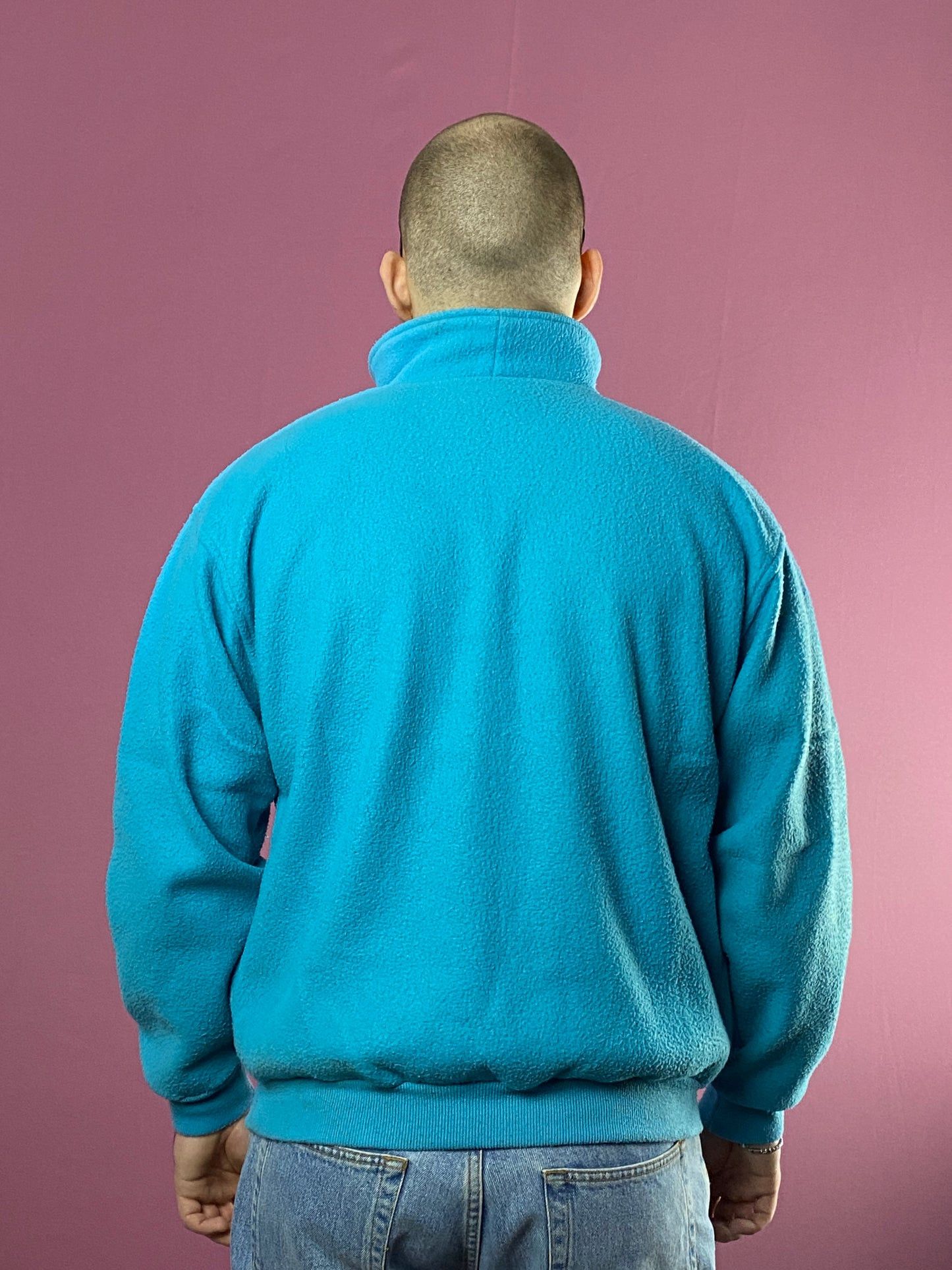 Puma × Vintage 80s Puma Vintage Men's Quarter Zip Fleece - L Size US L / EU 52-54 / 3 - 4 Thumbnail