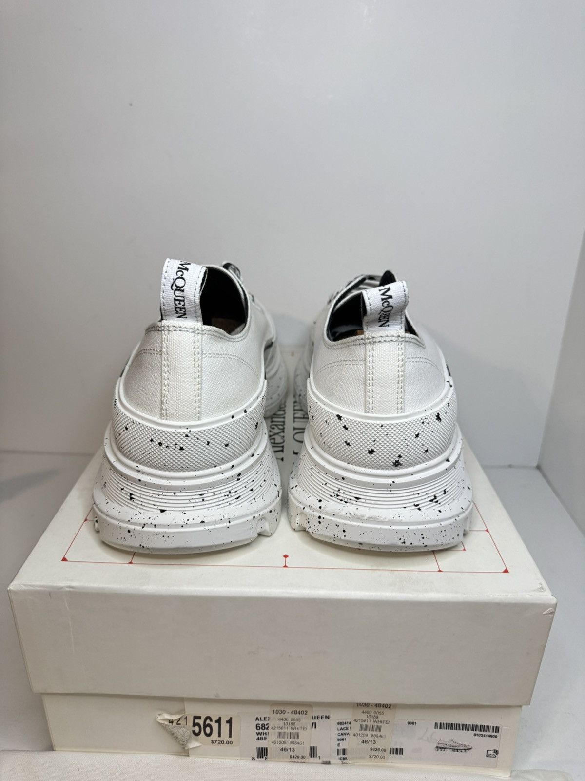 Alexander McQueen Alexander McQueen Tread Slick Speckled White Low Top US 13 Size US 13 / EU 46 - 4 Thumbnail