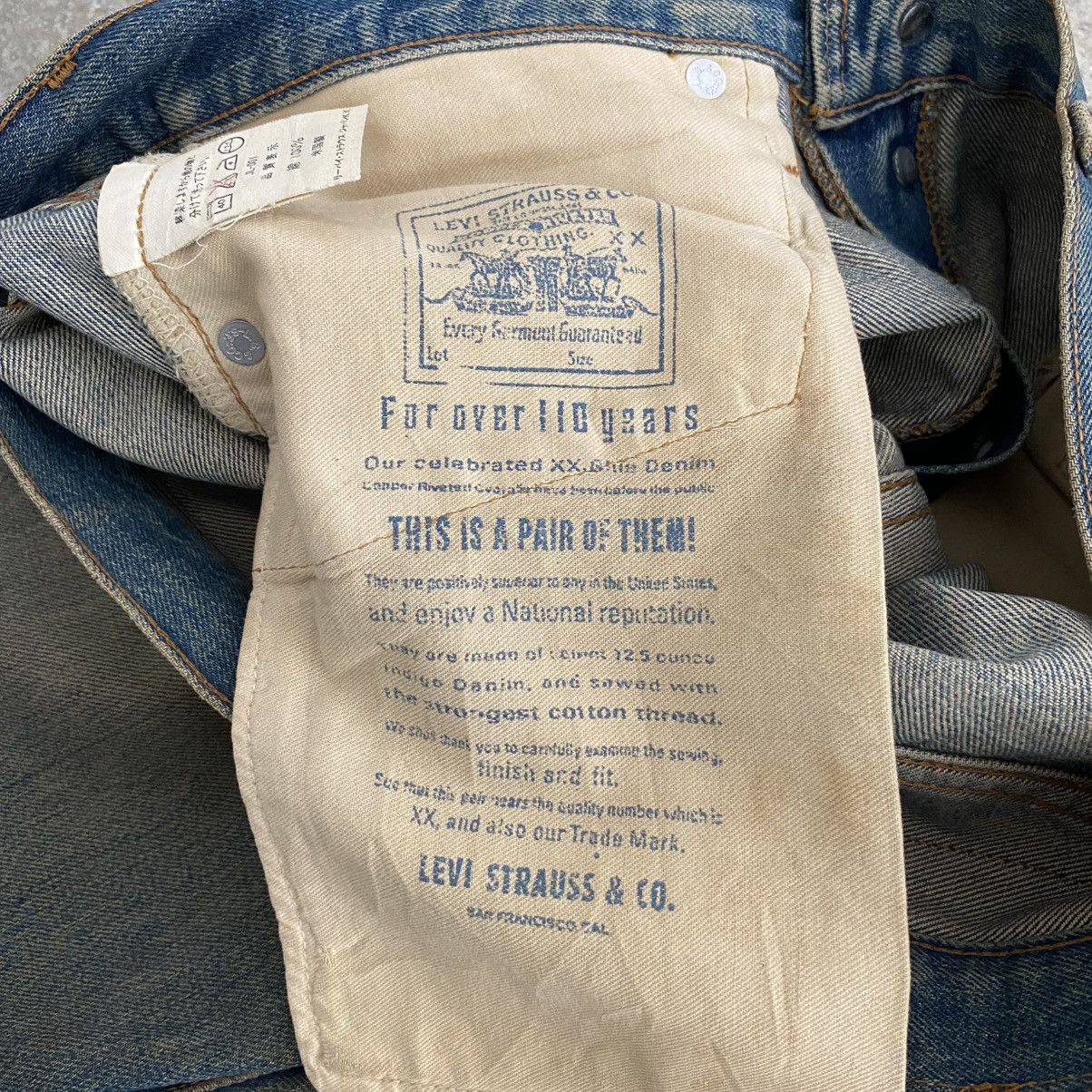 Levi's Thrashed! Vintage 90’s Levis 501 Big E Selvedge Jeans Size US 32 / EU 48 - 23 Thumbnail