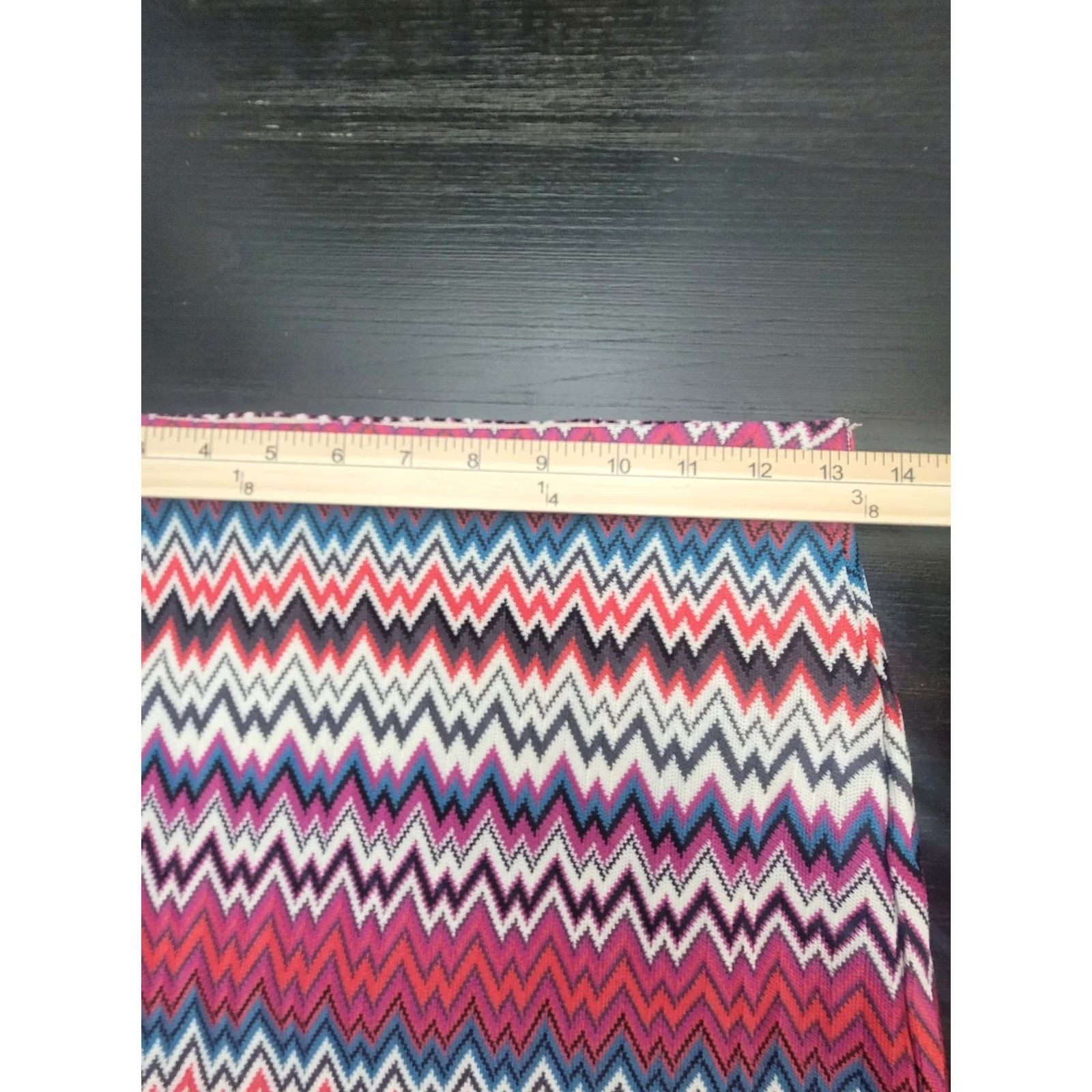 Express Express Skirt Womens XS Multicolored Chevron Knit Bodycon Mini Size 26" / US 2 / IT 38 - 7 Thumbnail