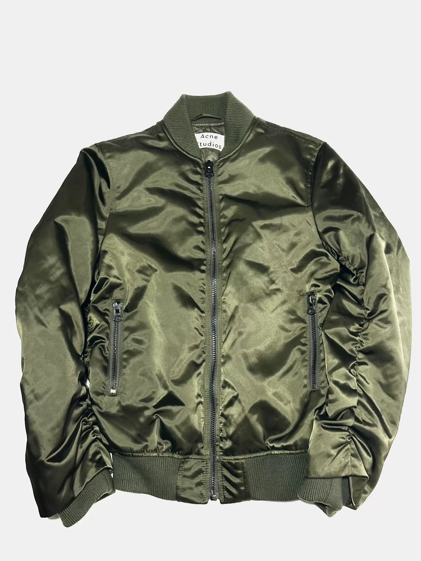 Acne Studios Acne Studios Military Green Zip Jacket Size US M / EU 48-50 / 2 - 1 Thumbnail
