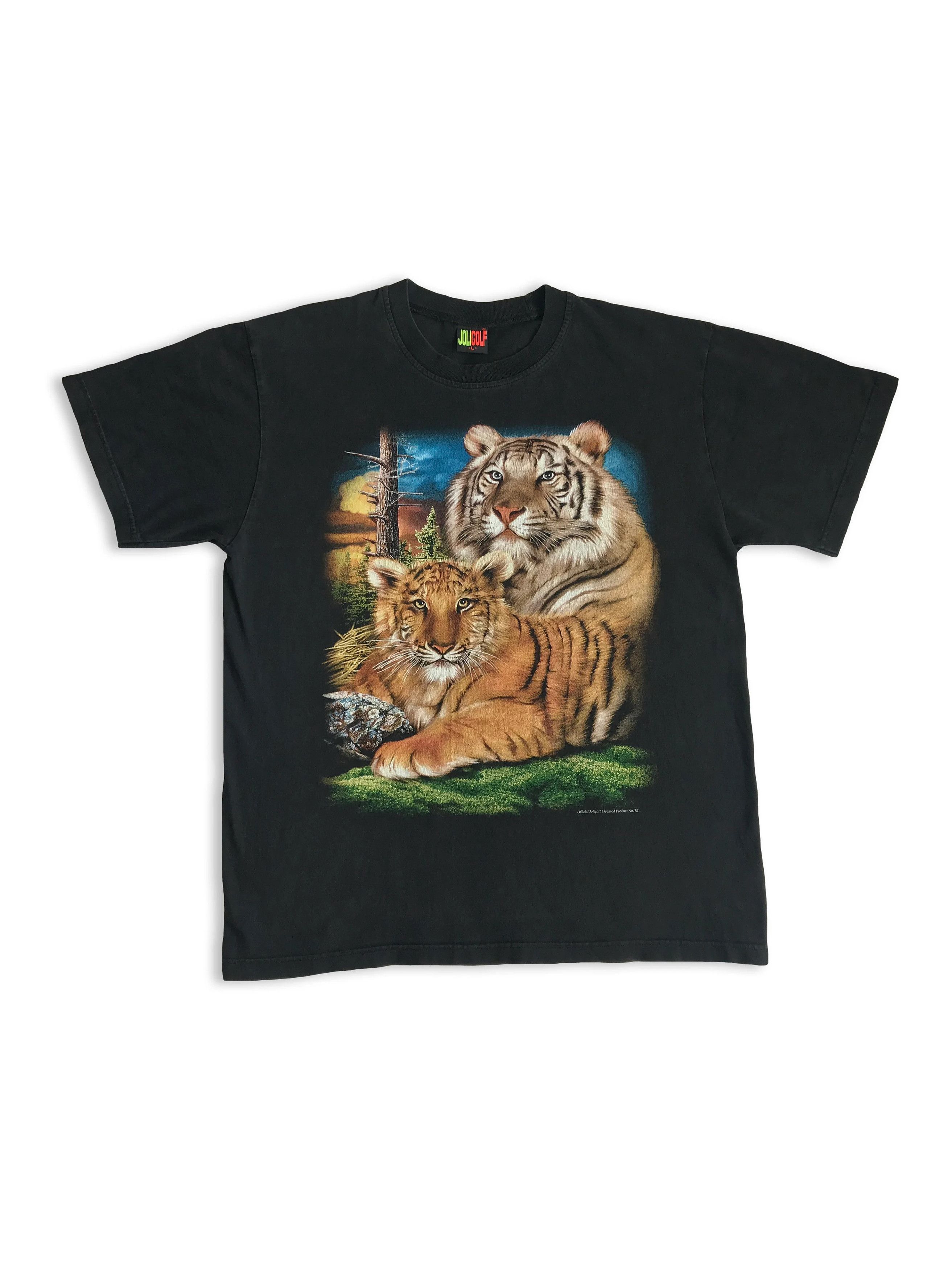 Vintage Vintage 90s Y2K BENGAL TIGERS T shirt Asia Tee Nature Cubs Size US L / EU 52-54 / 3 - 1 Thumbnail