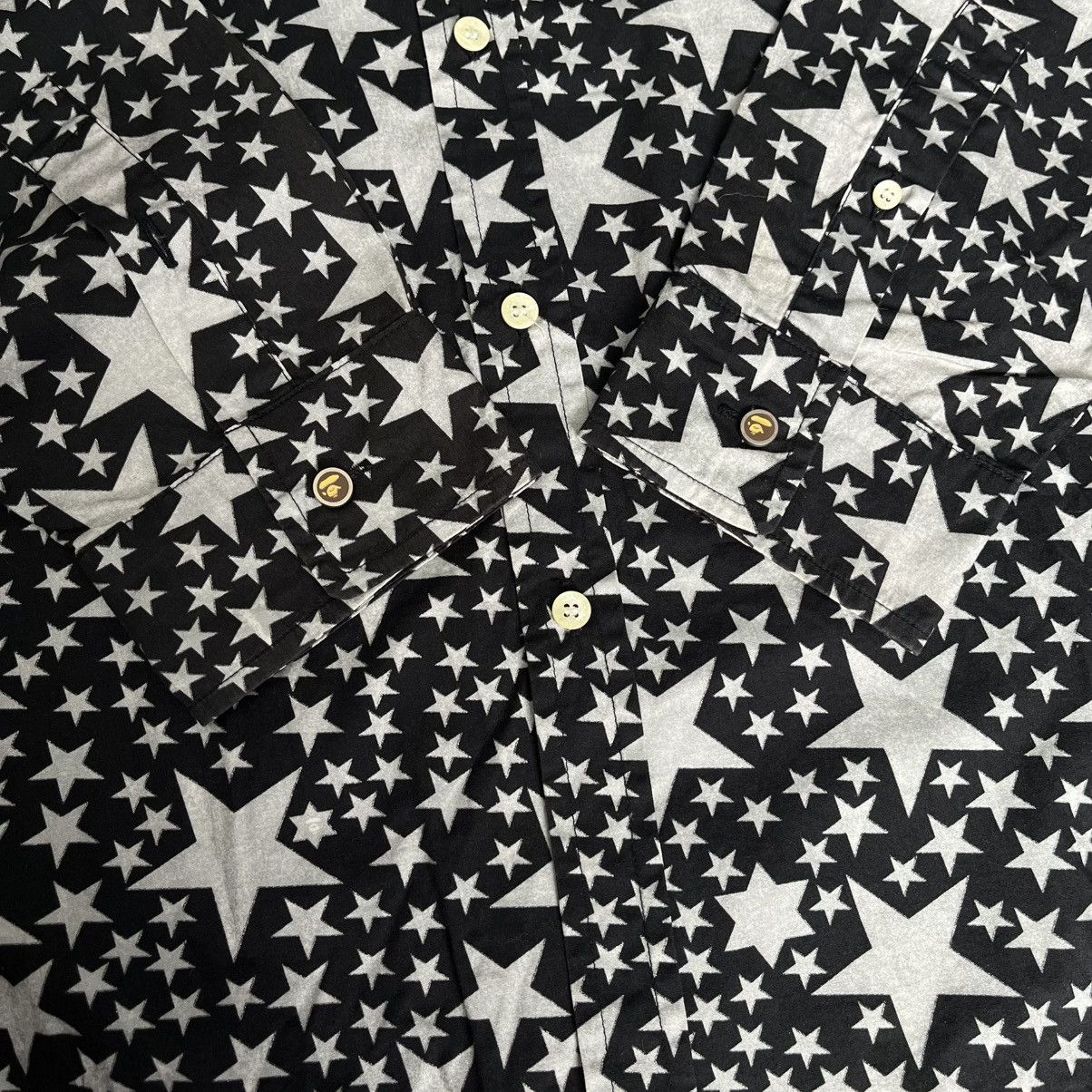 Bape Rare OG A Bathing Ape Bape Sta All Over Logo Button Up Shirt Size US XL / EU 56 / 4 - 5 Thumbnail