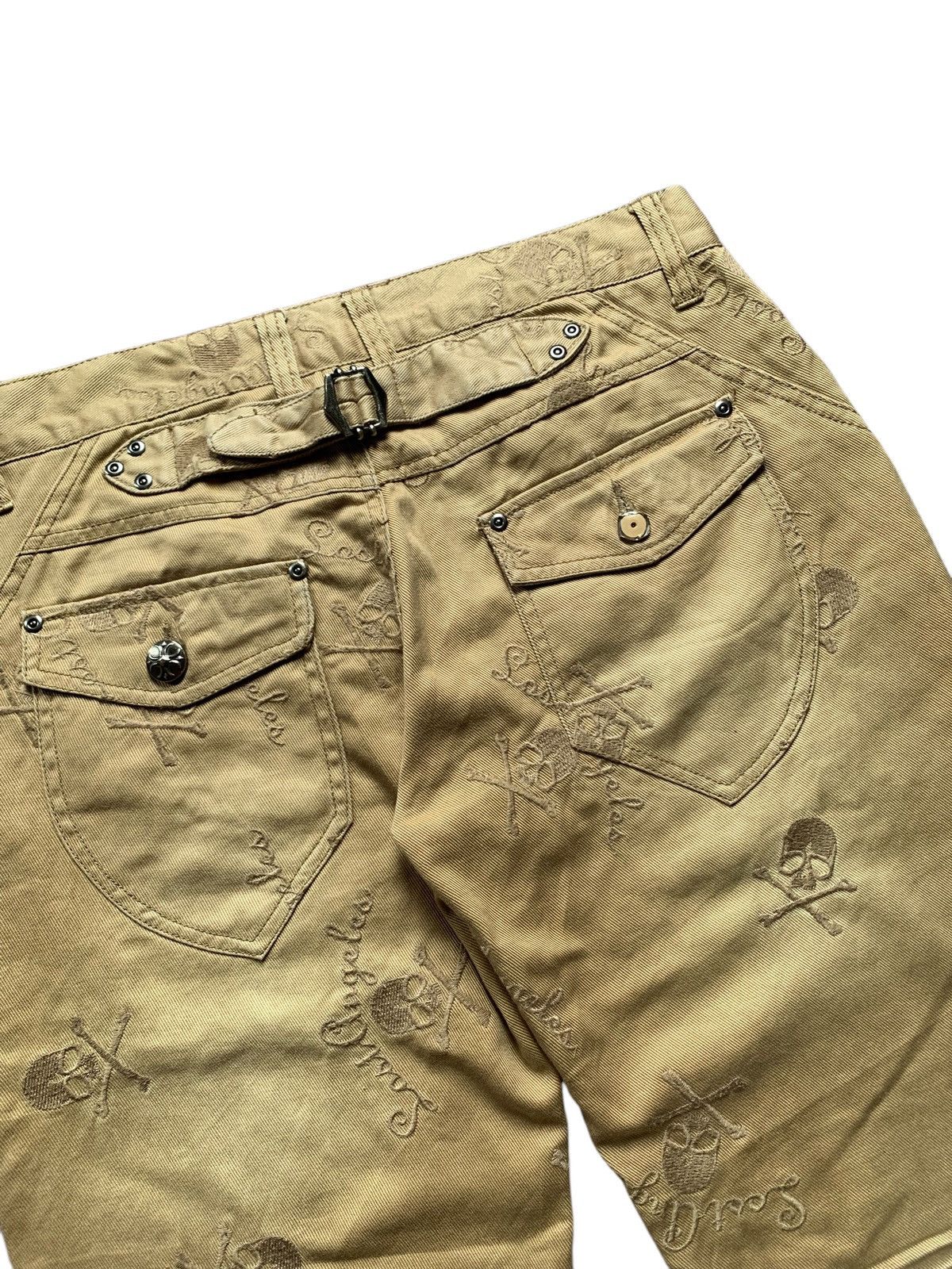 In The Attic × Japanese Brand 🕸️RARE🕸️in the attic skull emboired short pants Size US 31 - 4 Thumbnail