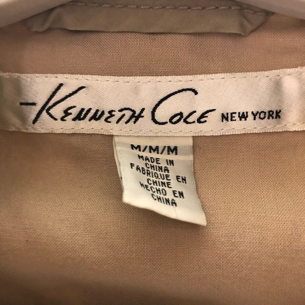 Kenneth Cole Keneth Cole Bomber Jacket Zip Pockets Collar Beige sz M Size US M / EU 48-50 / 2 - 8 Thumbnail