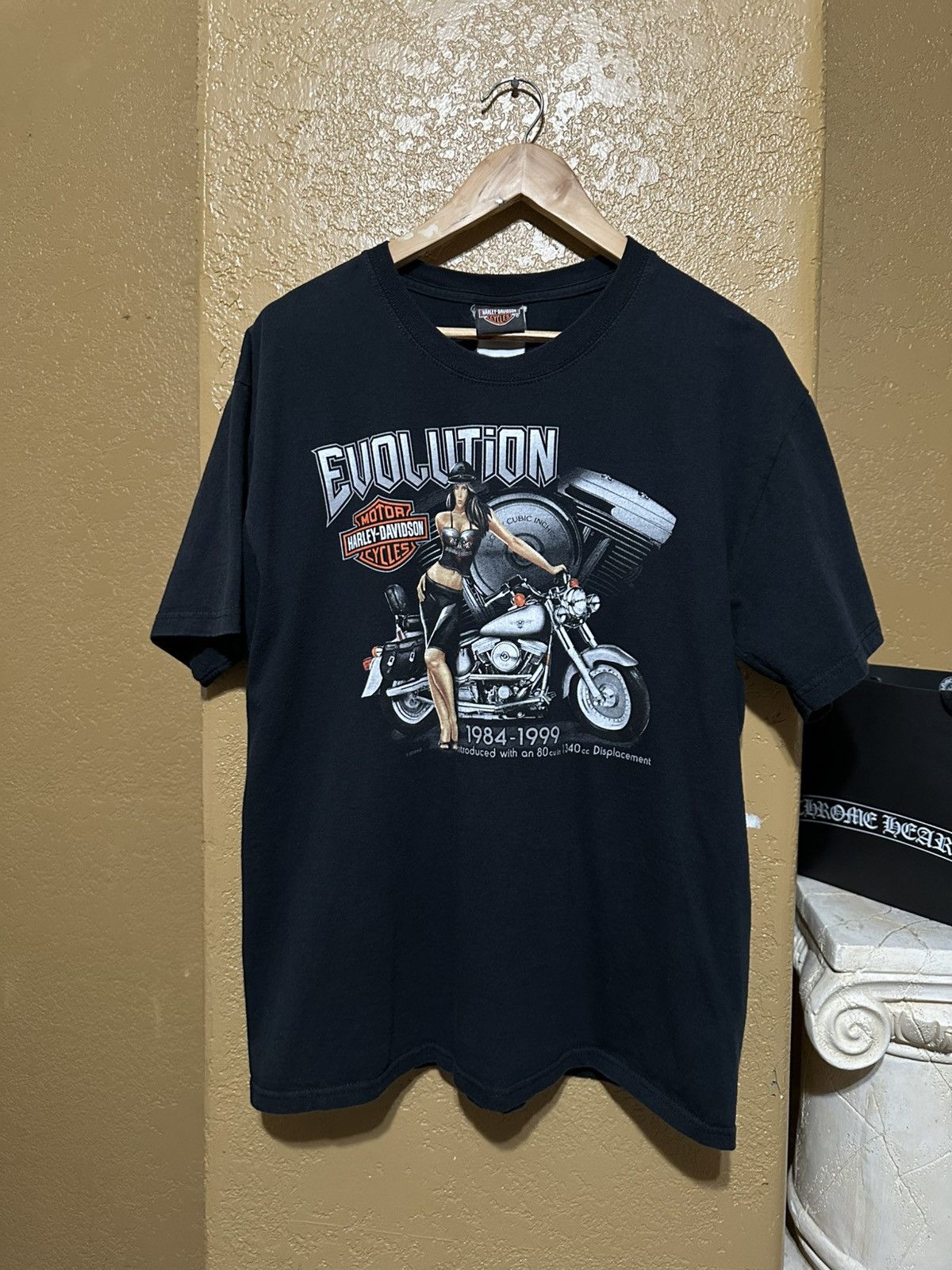 Harley Davidson 📌 crazy vintage Harley Davidson Pinup tee large Size US L / EU 52-54 / 3 - 1 Thumbnail