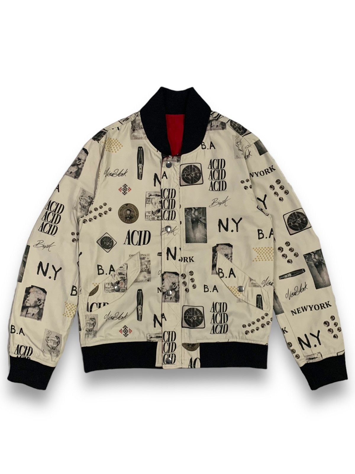 Hysteric Glamour Japanese Brand JackRose Full Print Reversible Bomber Jacket Size US M / EU 48-50 / 2 - 2 Thumbnail