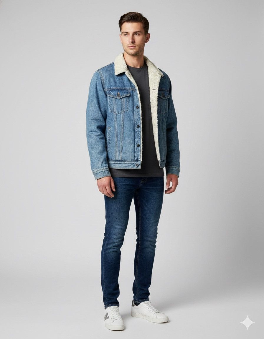 GU 🔥Gu Sherpa Denim Jacket Size US L / EU 52-54 / 3 - 1 Thumbnail