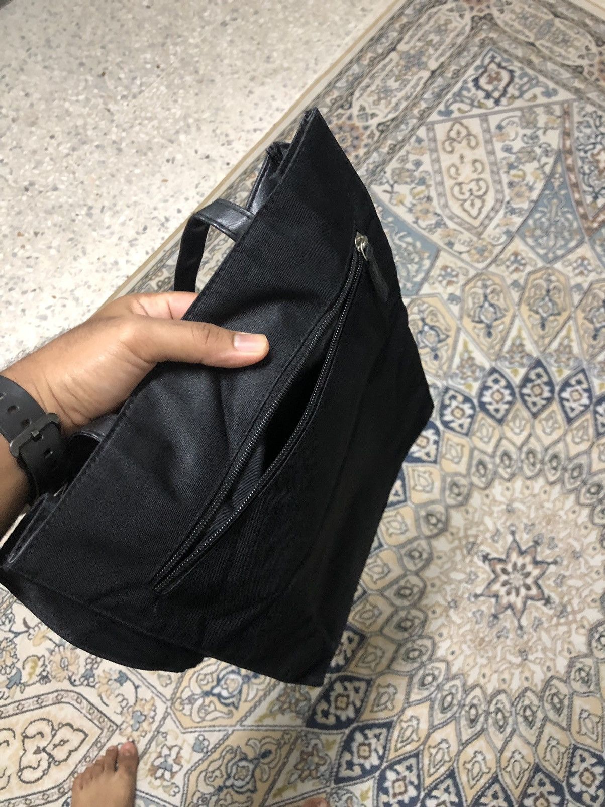 Yohji Yamamoto Vintage Ys by Yohji Yamamoto Black Tote Bag Size ONE SIZE - 16 Thumbnail