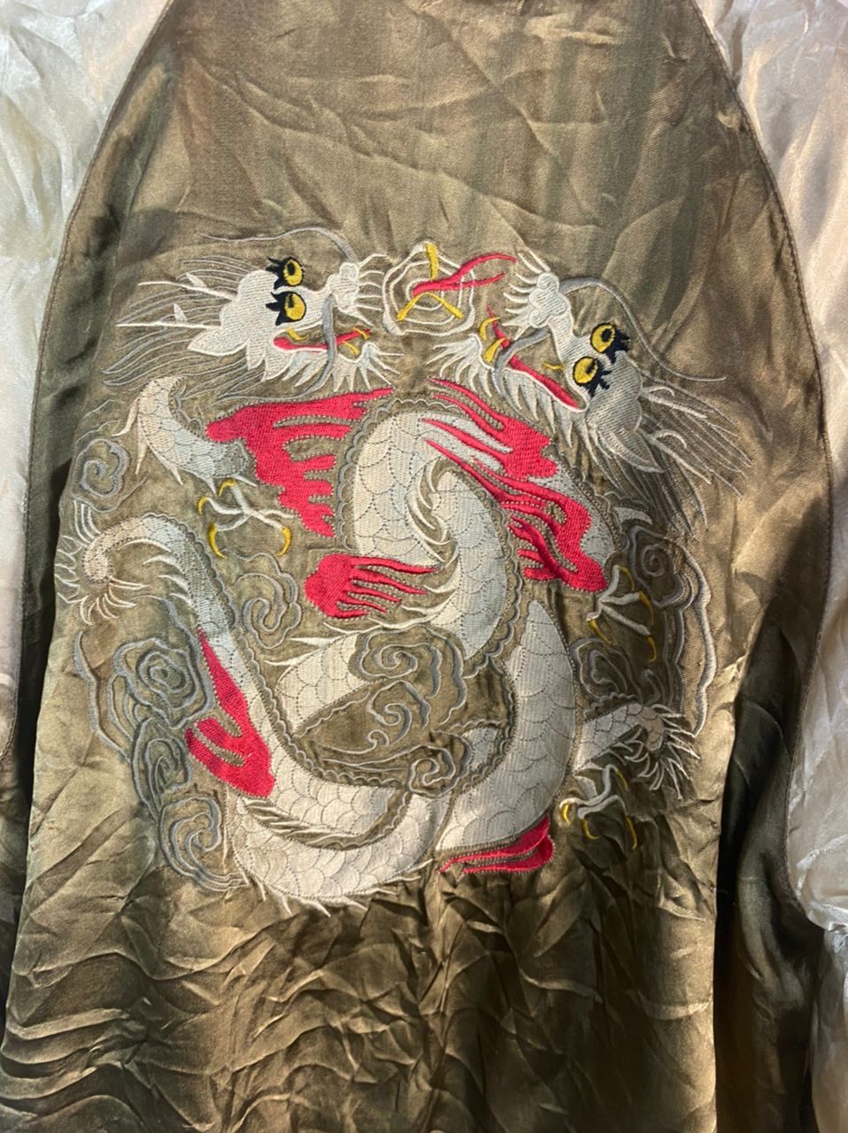 Japanese Brand × Vintage Rare🔥vintage Sukajan reversible rayon jacket by pin ball Size US M / EU 48-50 / 2 - 9 Thumbnail