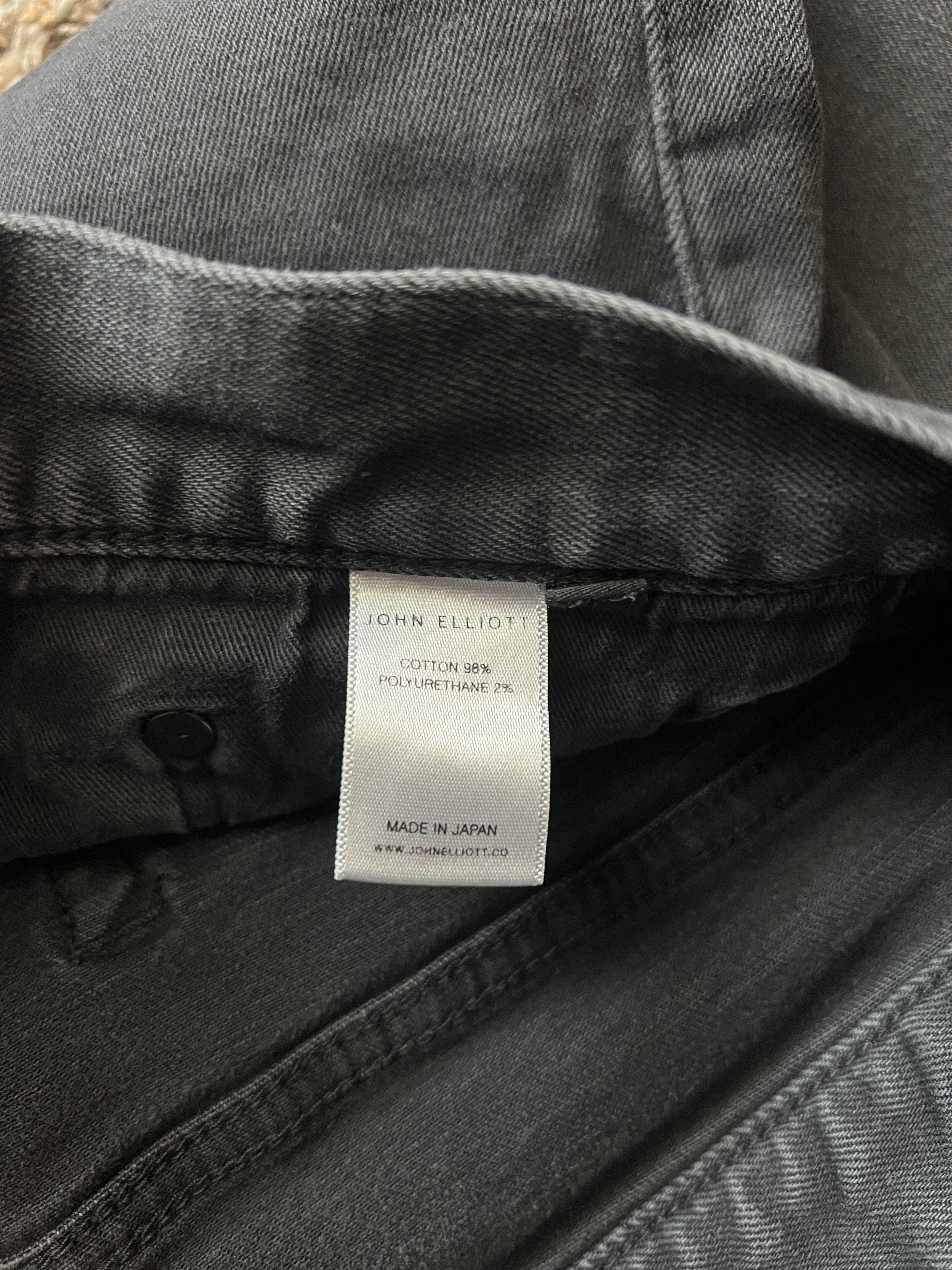 John Elliott The Cast 2 Carbon Black Denim (2017) Size US 32 / EU 48 - 6 Thumbnail