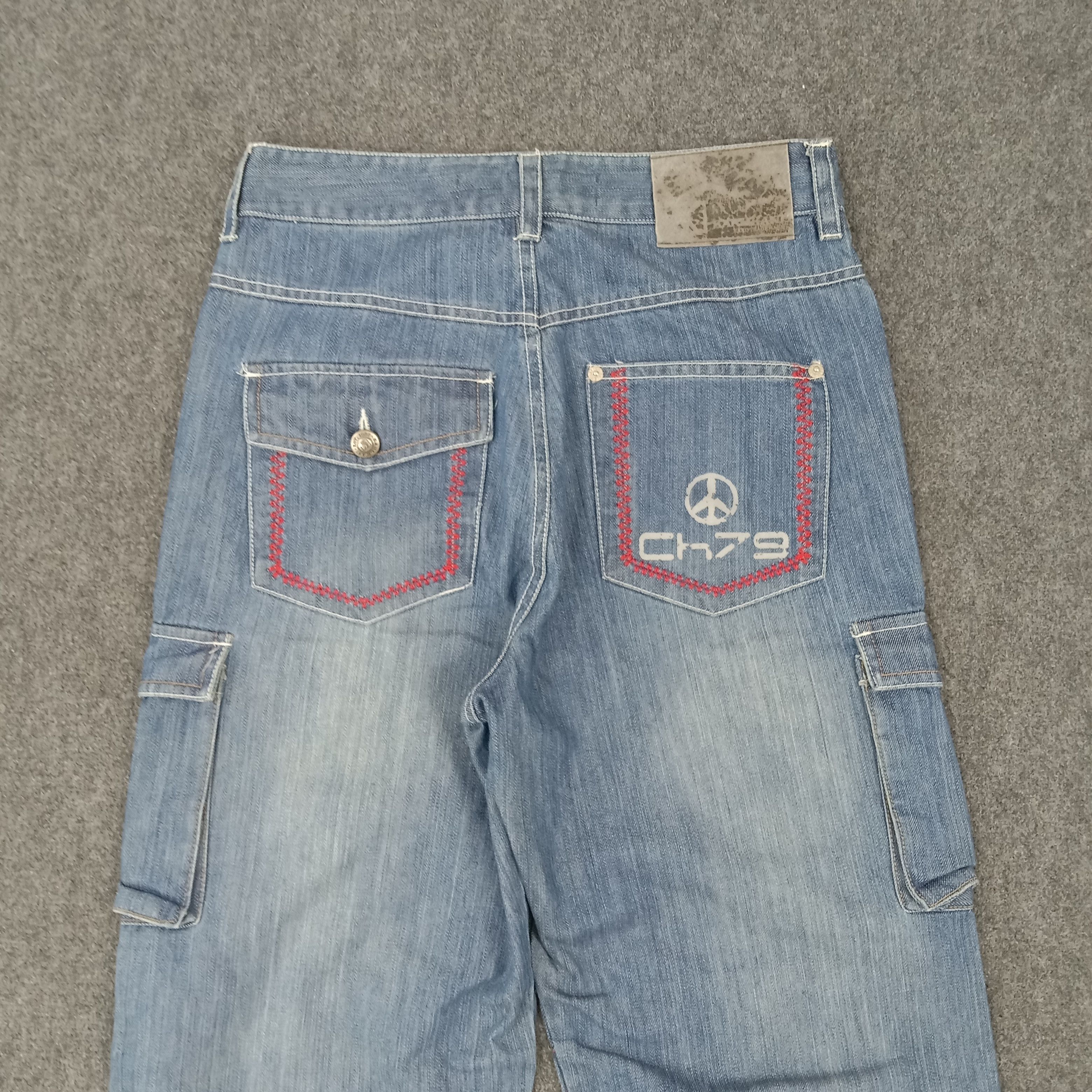 Karl Kani × Vintage Karl Kani American Baggy Style Cargo Denim Jeans Size US 27 - 7 Thumbnail