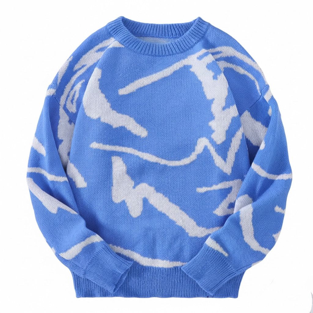 Other Streetwear Popular Graffiti Sweater Jacquard Knitwear Size US S / EU 44-46 / 1 - 1 Thumbnail