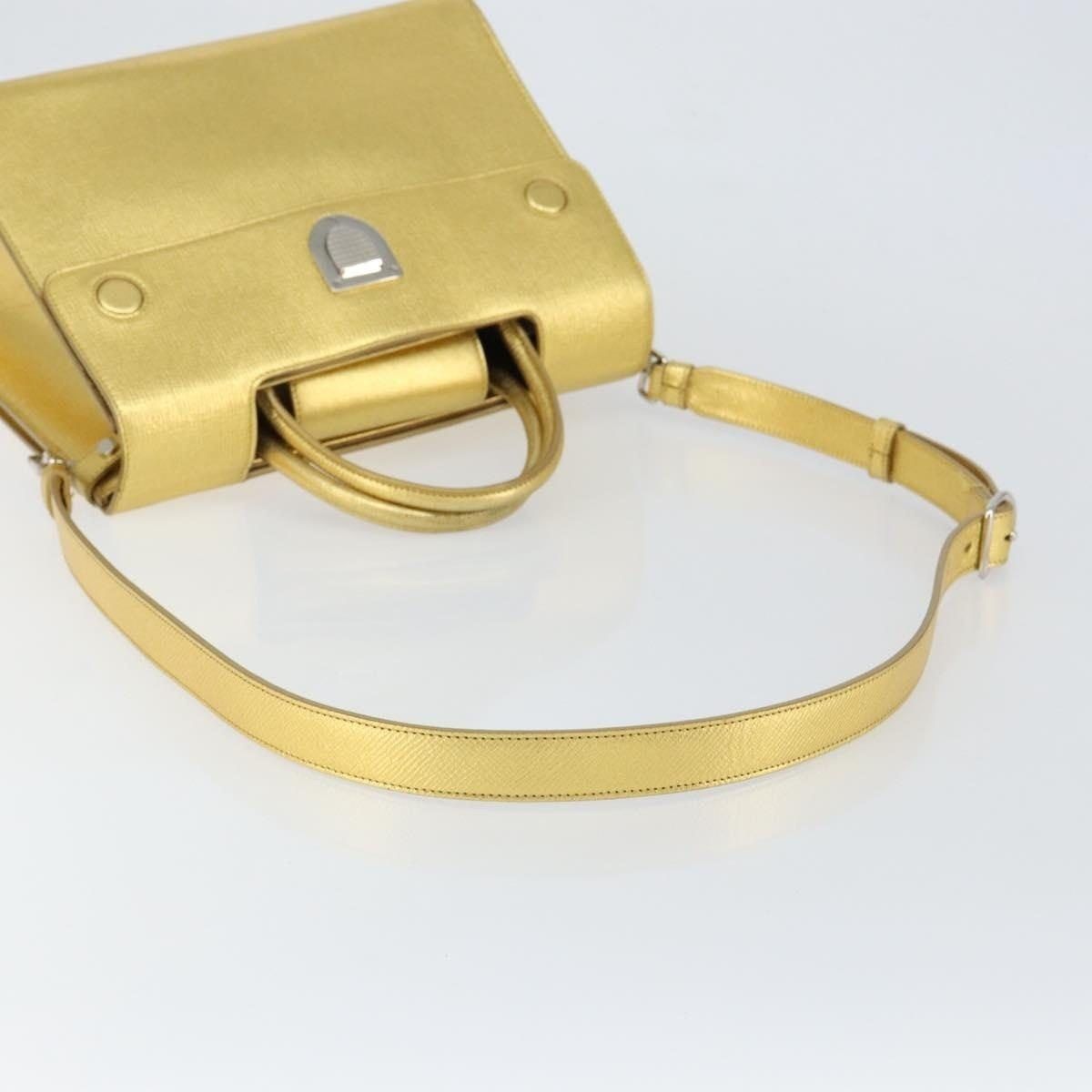 Dior Dior Leather Handbag Gold Size ONE SIZE - 8 Thumbnail