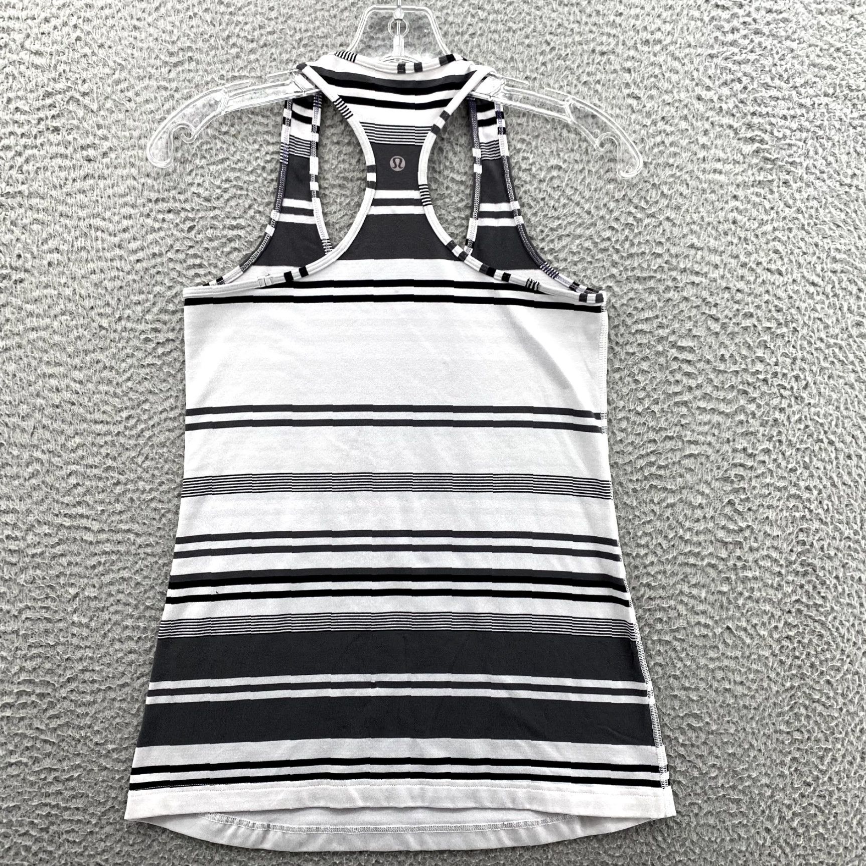 Lululemon Lululemon Cool Racerback Tank Top Womens 6 Black White Striped Running Train Y2k Shirt Adult XS-XL Size M / US 6-8 / IT 42-44 - 5 Thumbnail