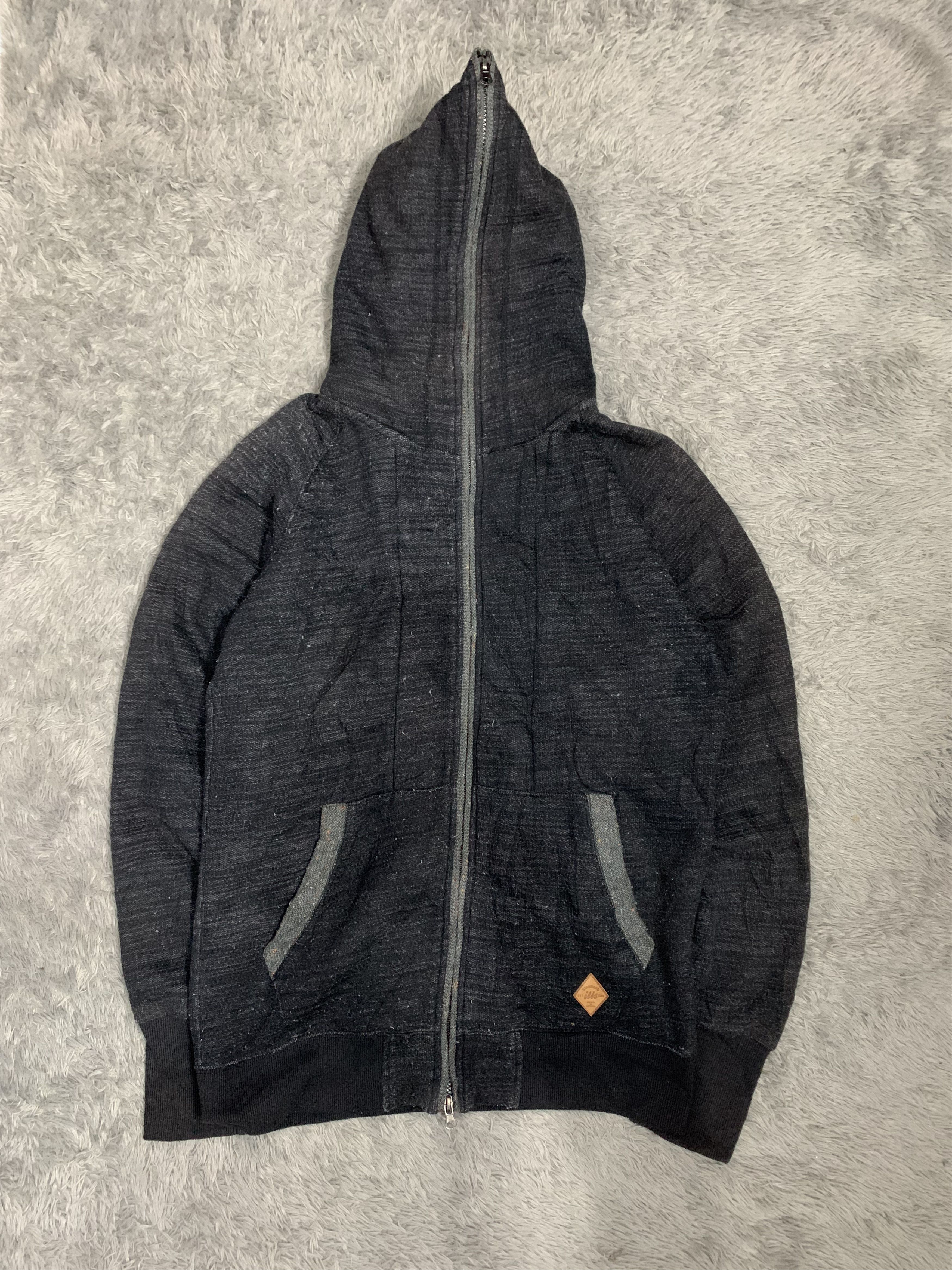 Japanese Brand Double Layer Wool Fullzip Hoodie Asian Japan Style Size US L / EU 52-54 / 3 - 1 Thumbnail