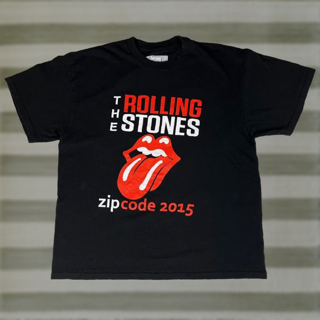 Vintage VINTAGE The Rolling Stones Zip Code Tour 2015 T-Shirt Double-Sided XL Black Cotton Crew Neck Short Sleeve Men Mus ic Rock Shirt XXL Size US XL / EU 56 / 4 - 1 Thumbnail