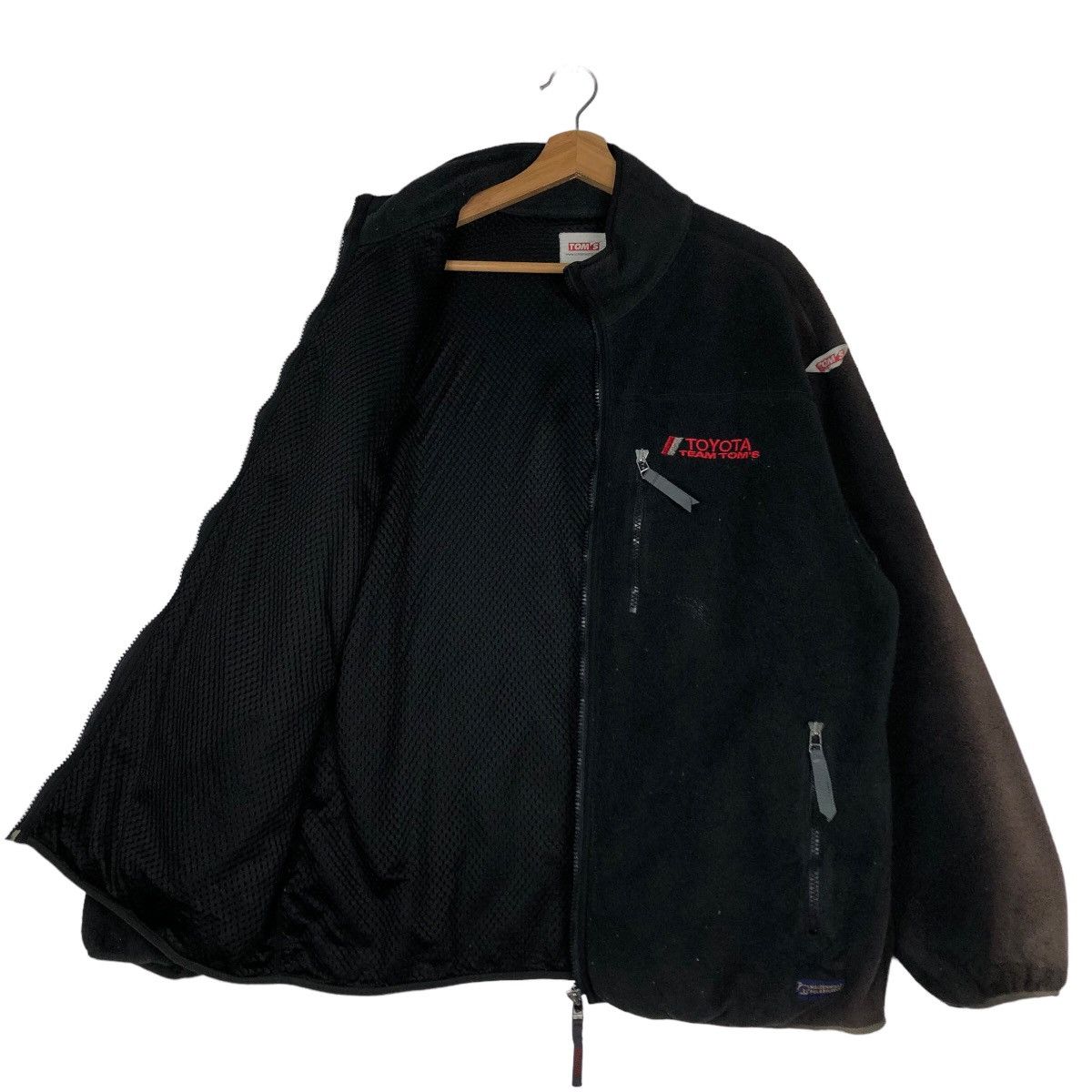 Japanese Brand 🔥90’s Vtg Fleece Bomber Jacket Toyota Racing Toms Racing Size US L / EU 52-54 / 3 - 9 Thumbnail