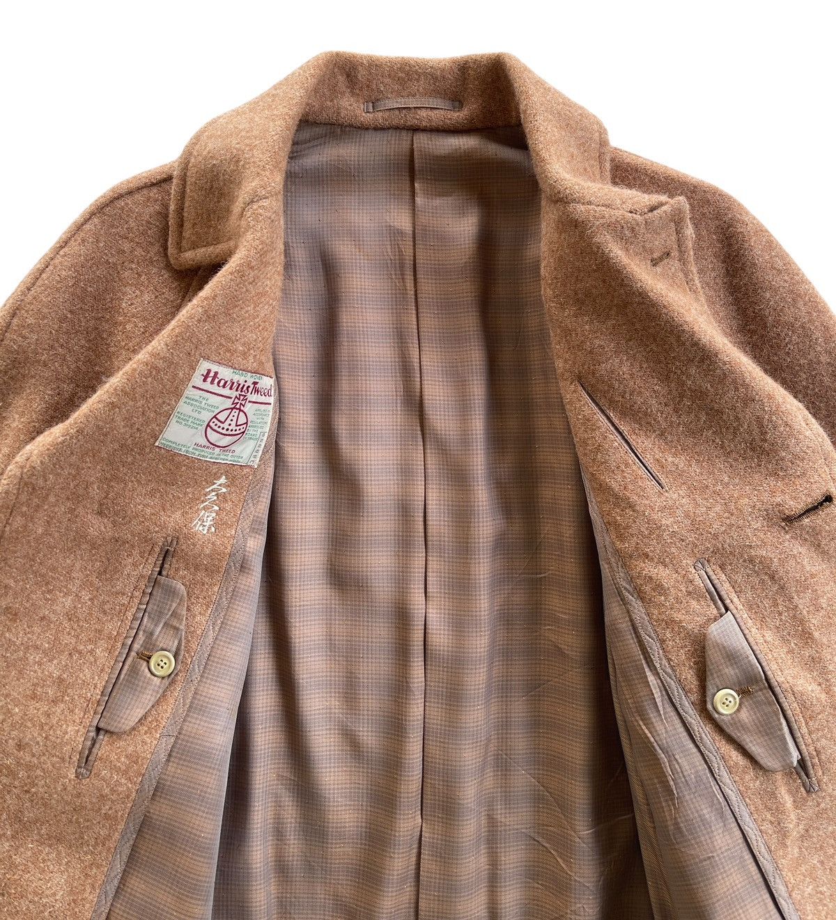 Harris Tweed 1960s Harris Tweed Scottish Wool Longcoat Size US L / EU 52-54 / 3 - 5 Thumbnail