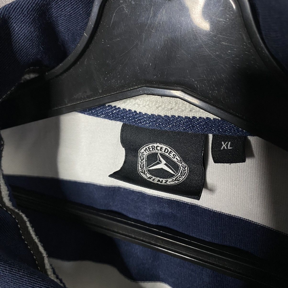 Mercedes-Benz × Vintage Vintage Mercedes Benz striped rugby shirt Size US XL / EU 56 / 4 - 3 Thumbnail
