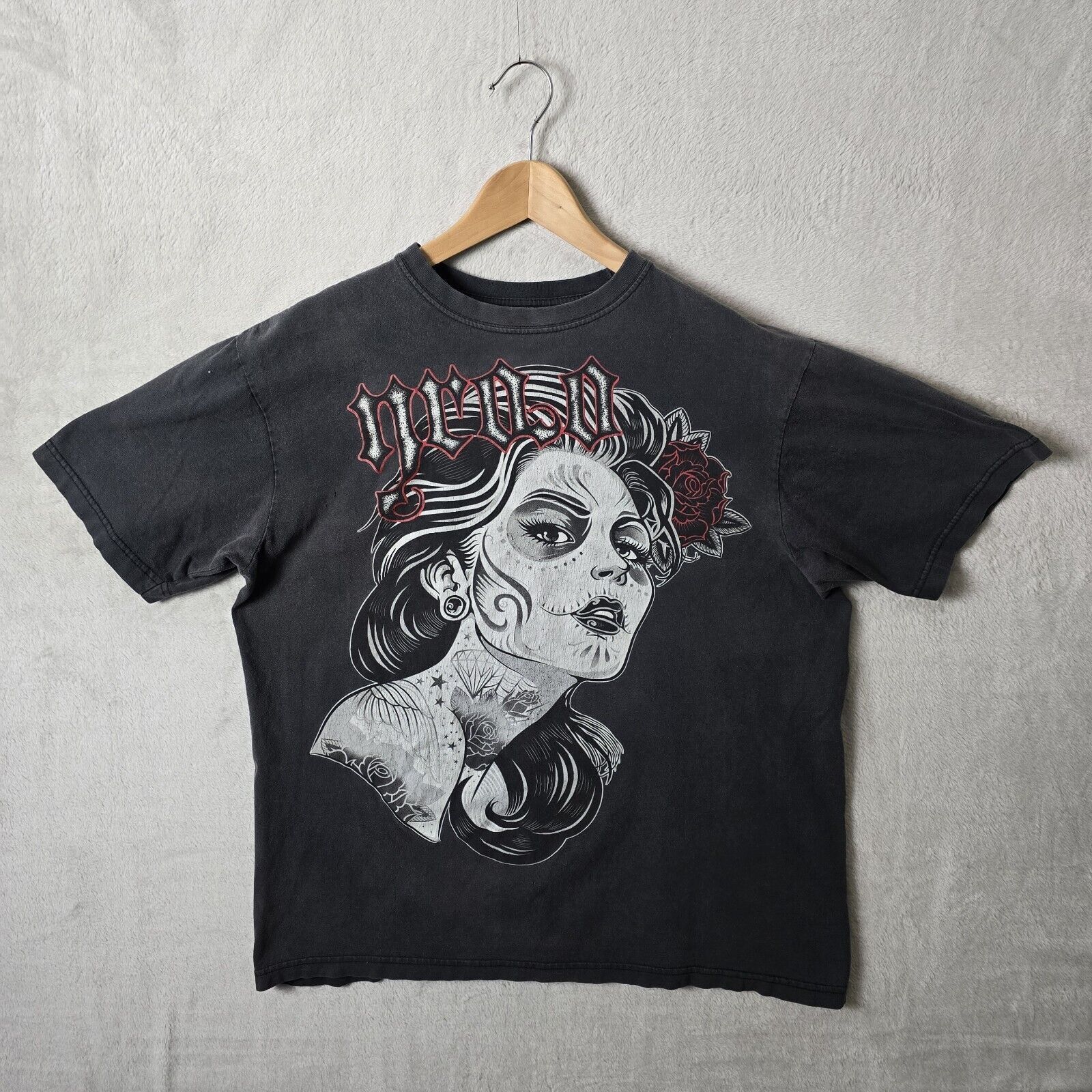 Other QRAO Day Of The Dead Skull Women Shirt Size XL Size US XL / EU 56 / 4 - 2 Thumbnail