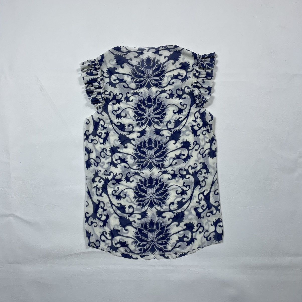 Vivienne Tam VIVIENNE TAM ORIENTAL LOTUS PRINTED MESH TOP Size XS / US 0-2 / IT 36-38 - 7 Thumbnail