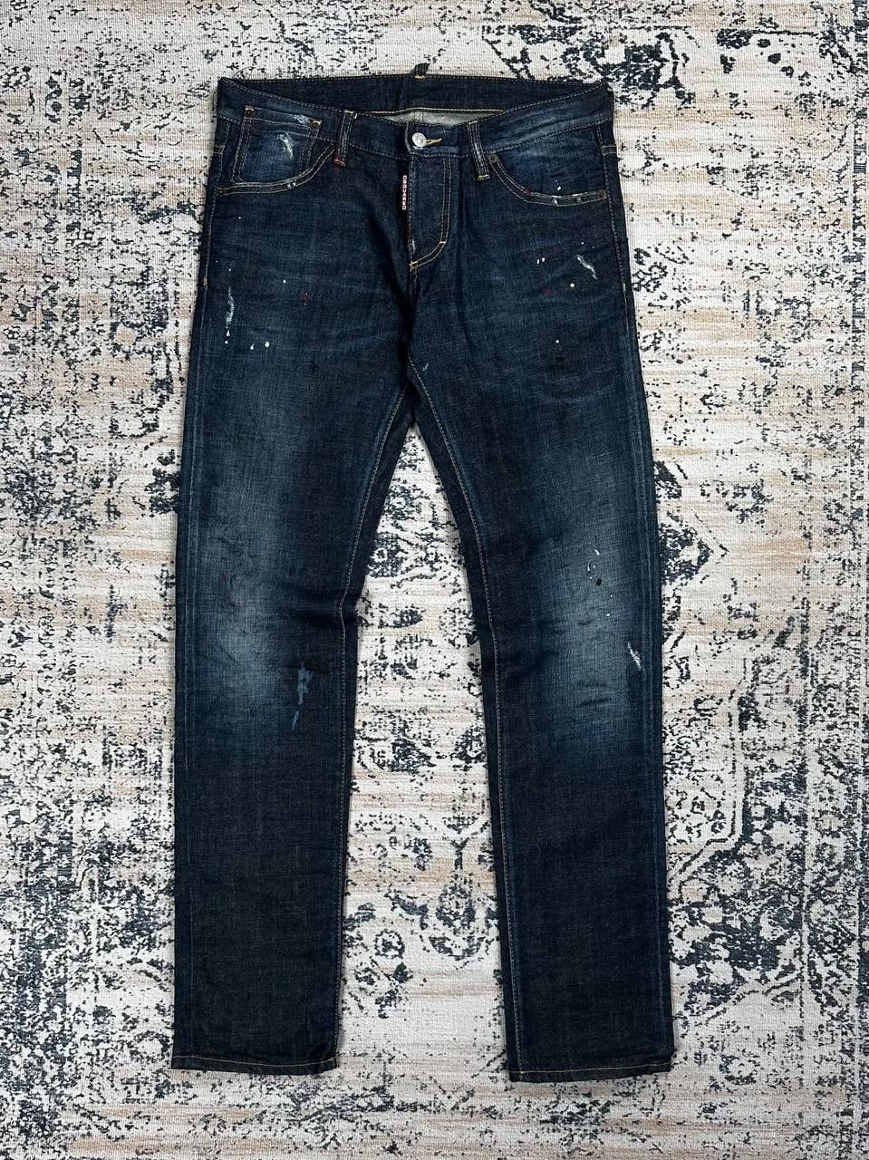 Dsquared2 Dsquared 2 Distressed Paint Splatter Slim Jeans Size US 32 / EU 48 - 1 Thumbnail