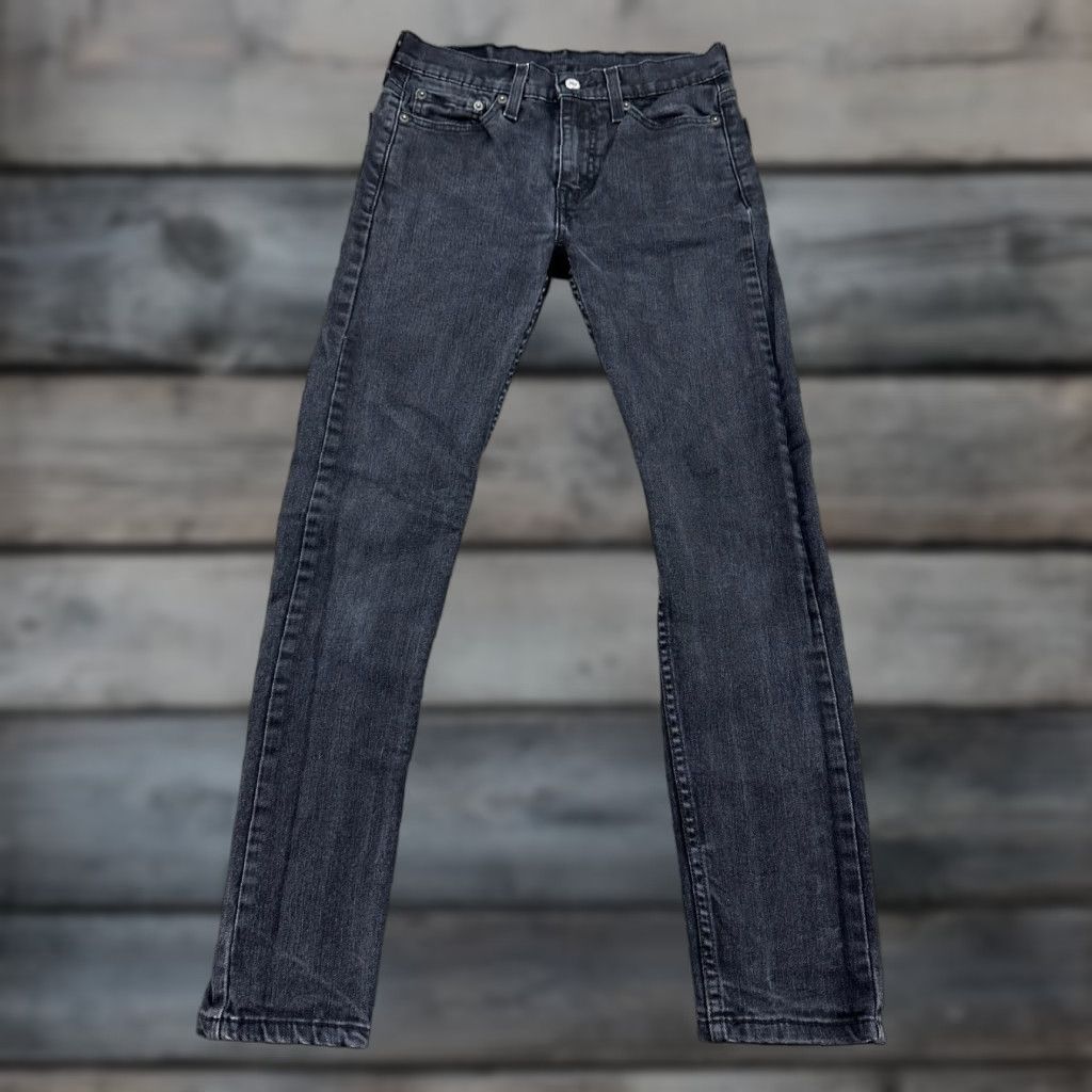 Levi's Levi's 510 Jeans Men Slim Skinny 27x30 Black Medium Wash Denim Cotton Spandex 5-Pocket Size US 27 - 1 Thumbnail