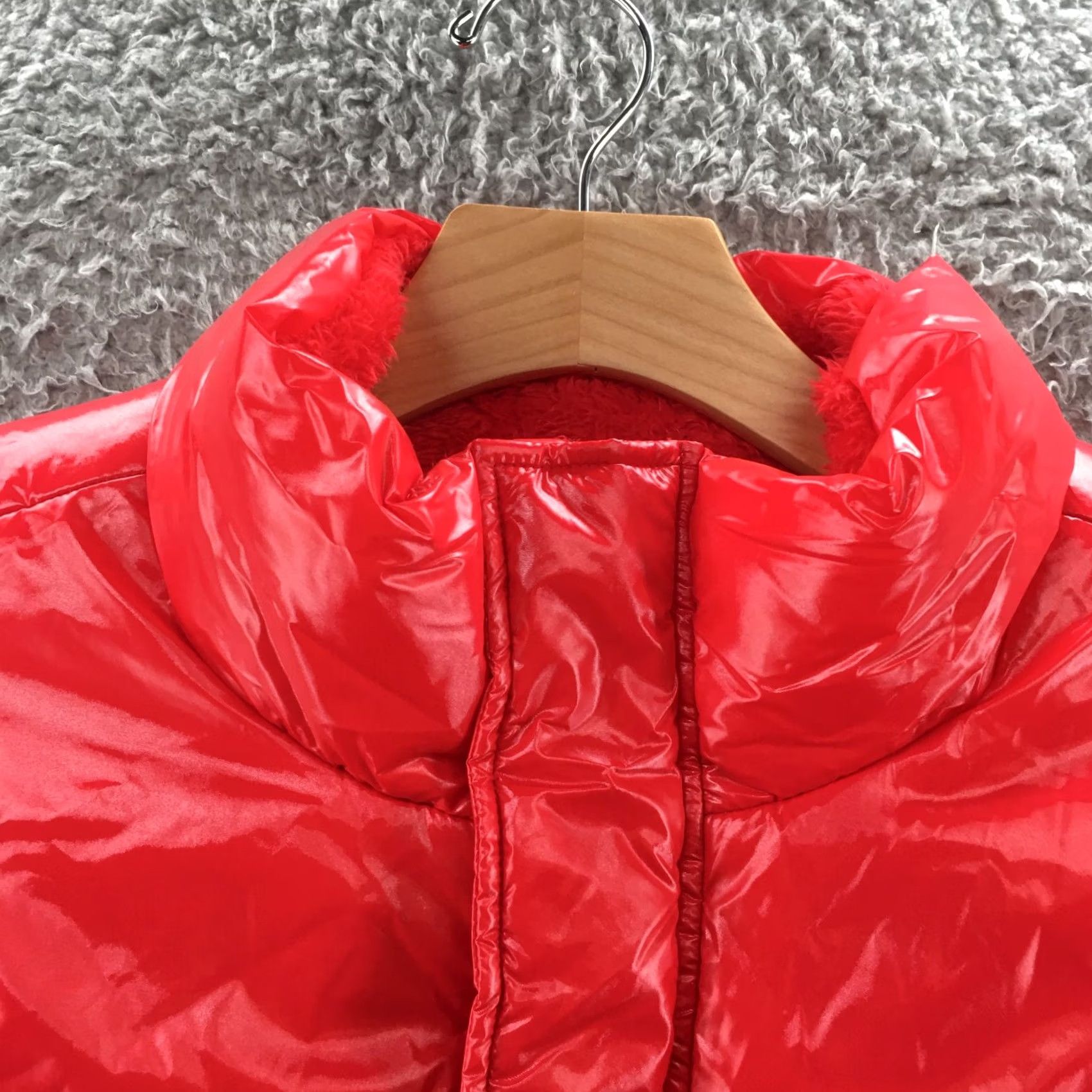 Vintage A New Day Puffer Vest Mens 2XL Red Sleeveless Fuzzy Lined Zip Button New Size US XXL / EU 58 / 5 - 3 Thumbnail