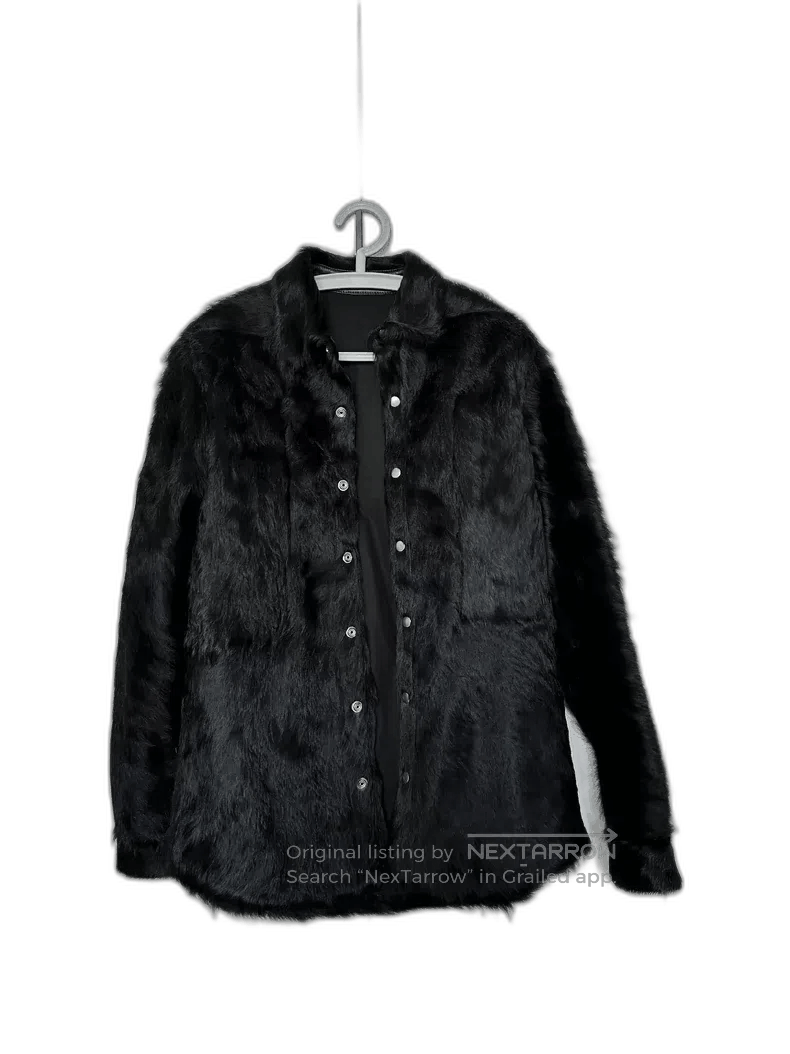 Rick Owens rick owens black fur jacket coat. Size US L / EU 52-54 / 3 - 1 Thumbnail