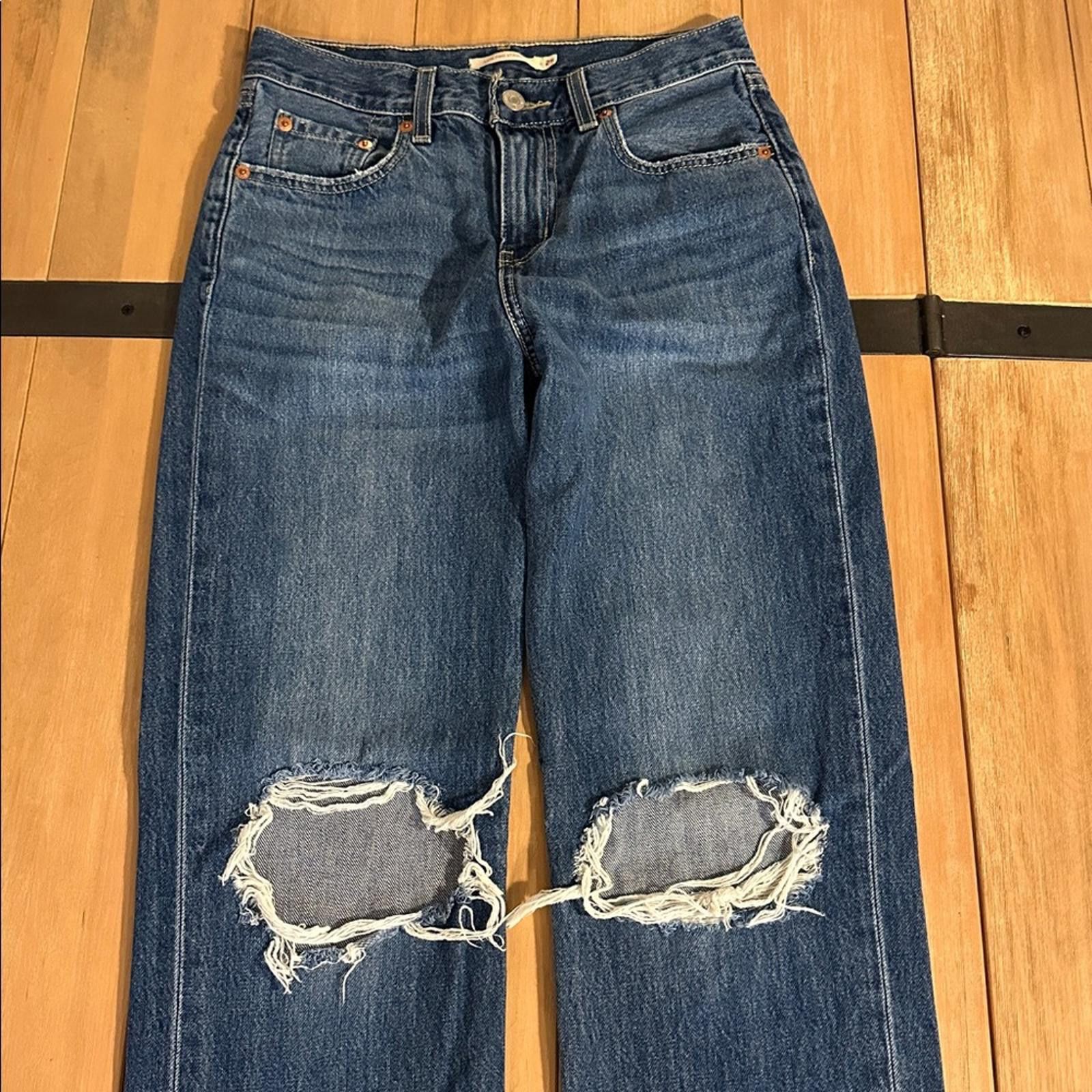 Levi's Levi’s sz 25 Low Pro Straight Classic Women's Jeans EUC Size 25" / US 0 / IT 36 - 4 Thumbnail