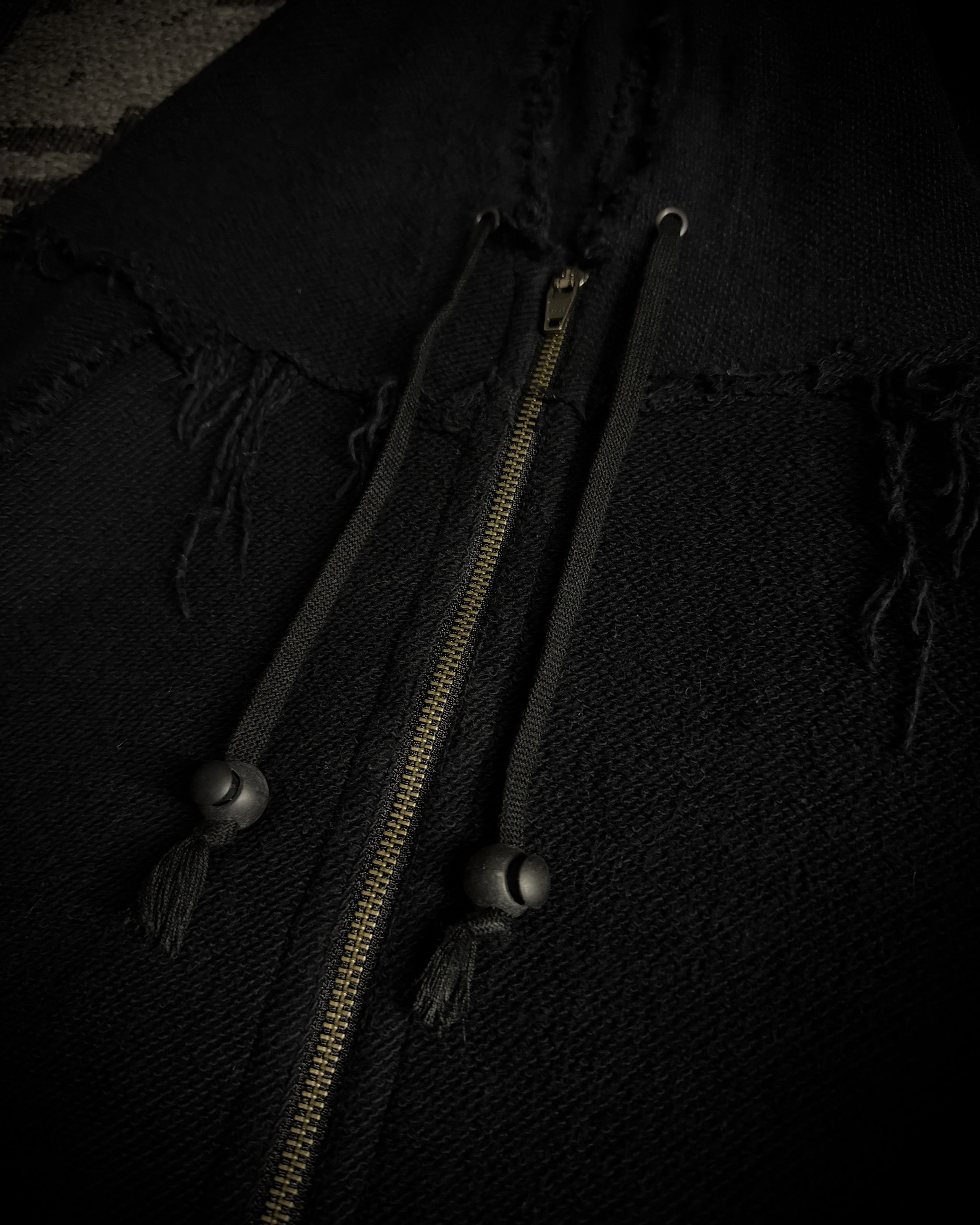 Le Grande Bleu (L.G.B.) LGB Asymmetrical Raw Zip Hoodie Size US S / EU 44-46 / 1 - 8 Thumbnail