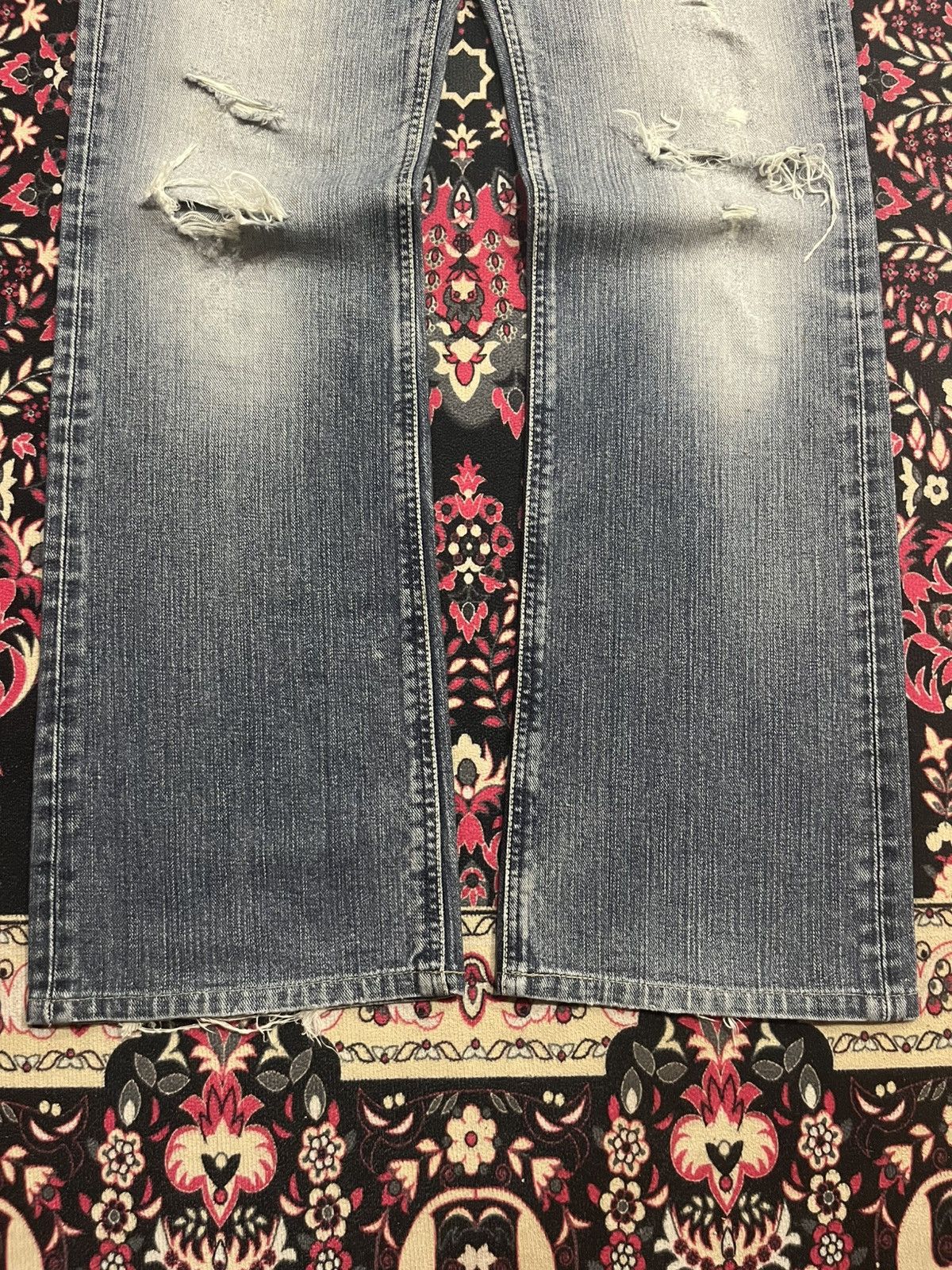 Lee ⚡️Flare⚡️Vintage Lee Riders Made in Japan Distressed Blue Jean Size US 30 / EU 46 - 10 Thumbnail