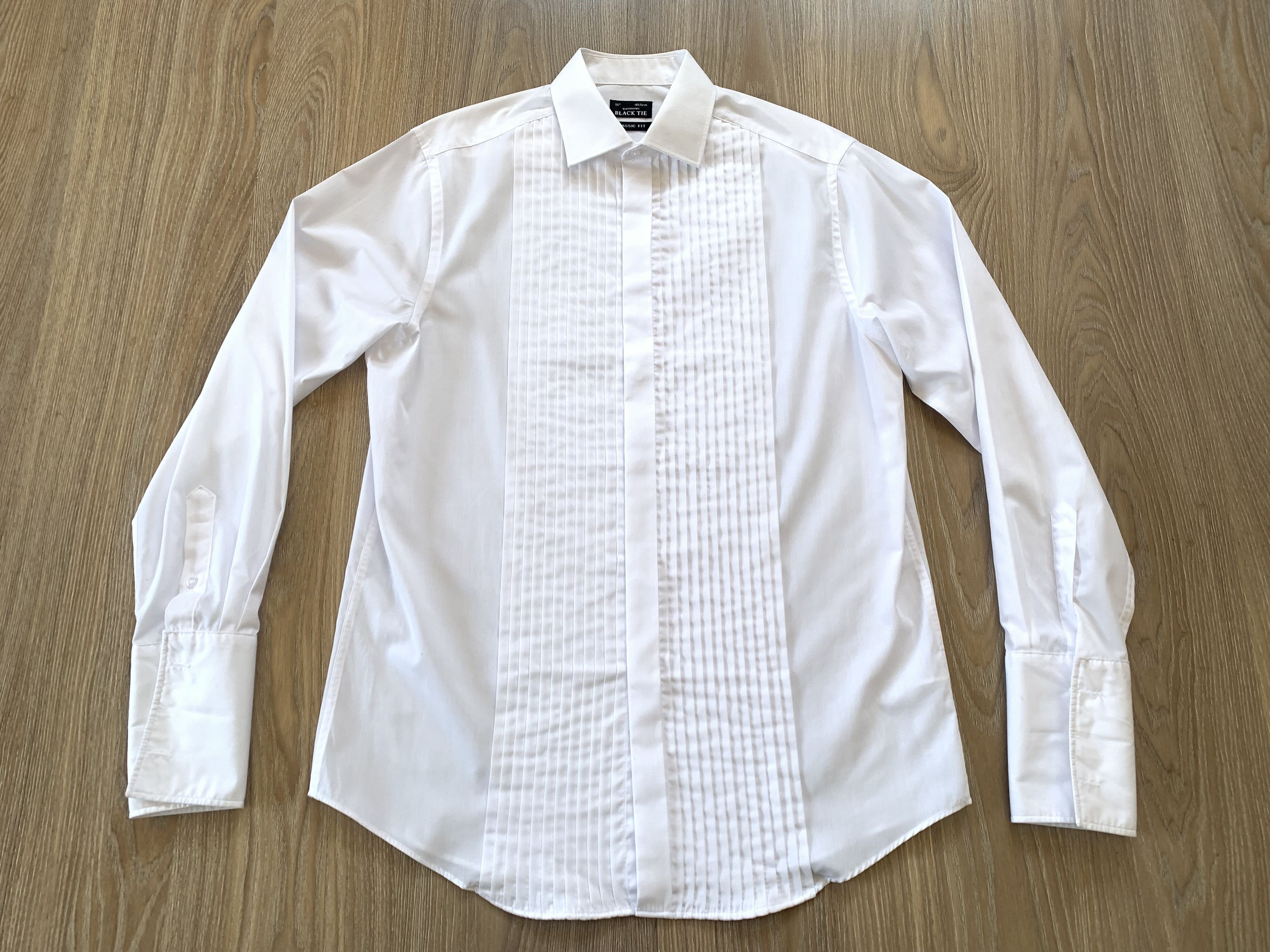 Other Debenhams Black Tie White Tuxedo Shirt Size US M / EU 48-50 / 2 - 2 Thumbnail