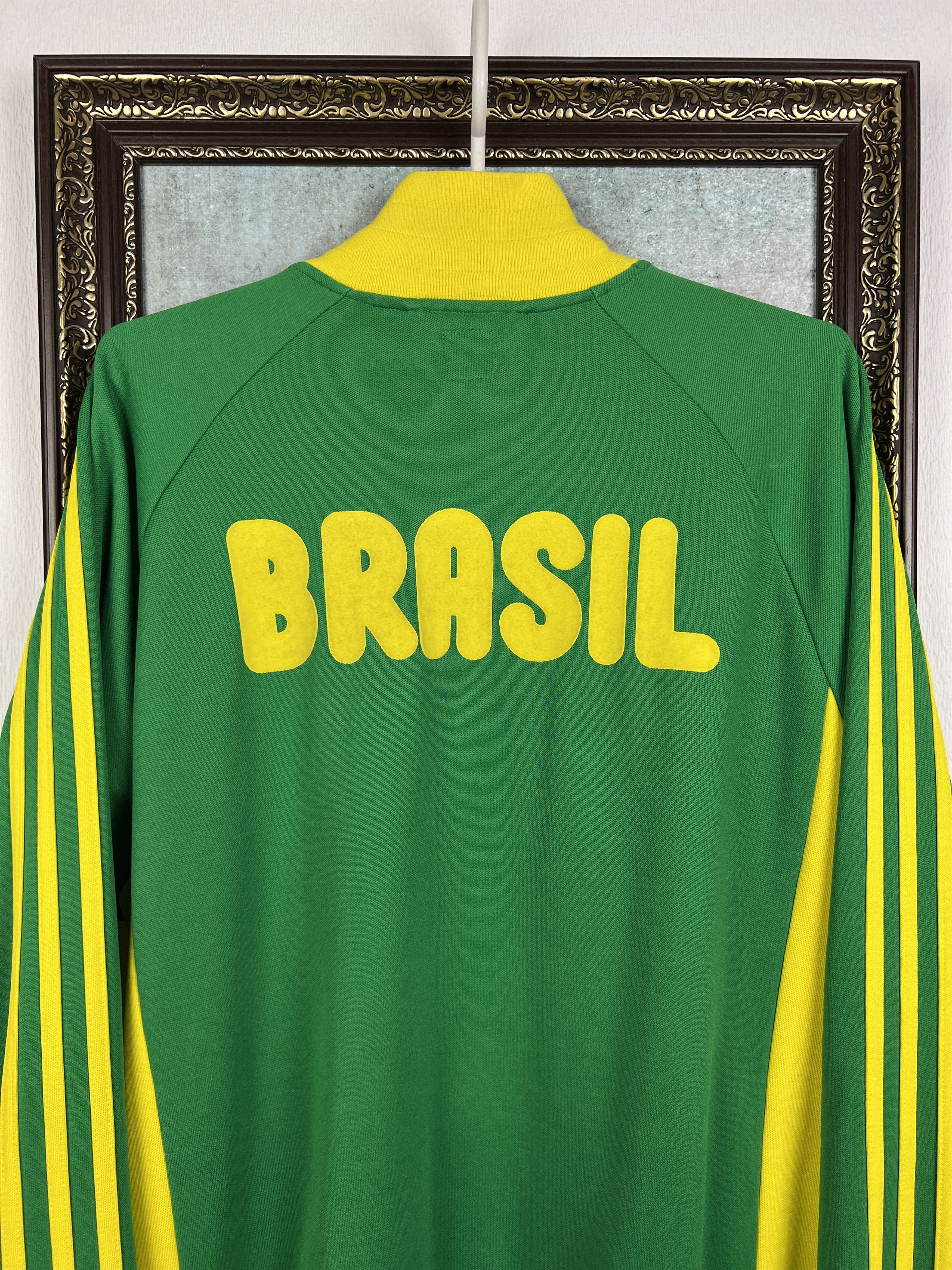 Adidas Originals Brazil Football Jacket Soccer World Cup Track Top Size US L / EU 52-54 / 3 - 10 Thumbnail