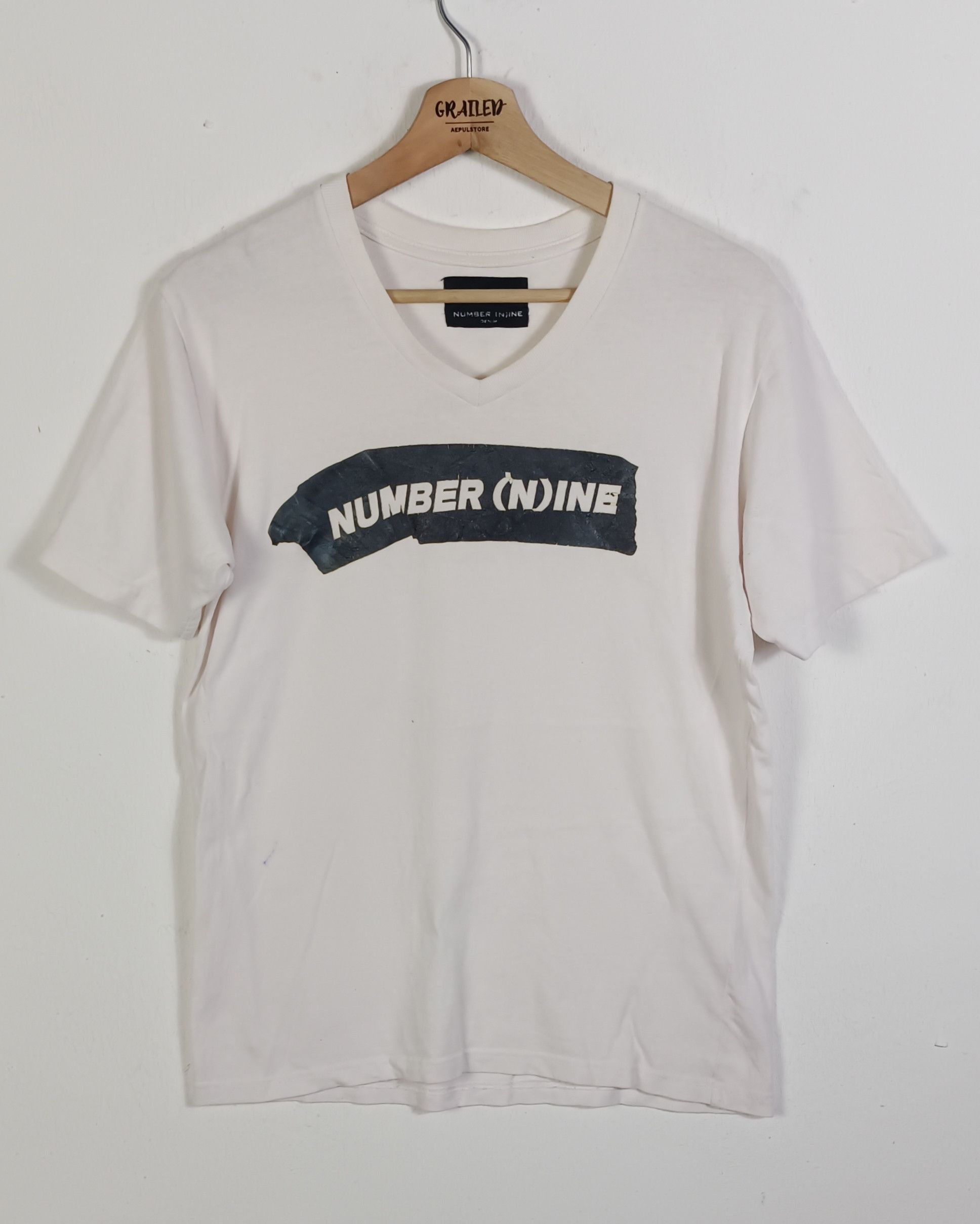 Japanese Brand × Number (N)ine Number (N)ine Box Logo Tshirt Size US M / EU 48-50 / 2 - 1 Thumbnail