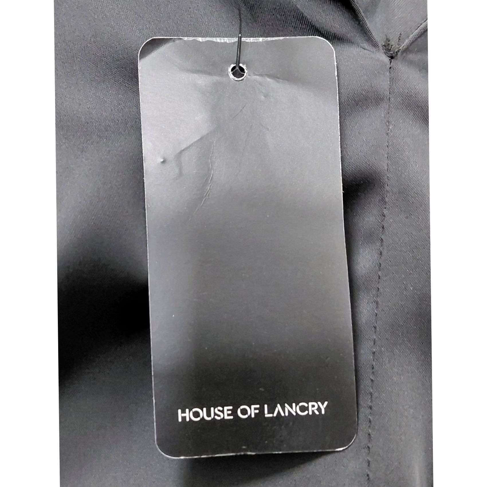Vintage HOUSE OF LANCRY Black Long Sleeve Top Solid Lightweight Womens XS Blouse Size XS / US 0-2 / IT 36-38 - 6 Thumbnail