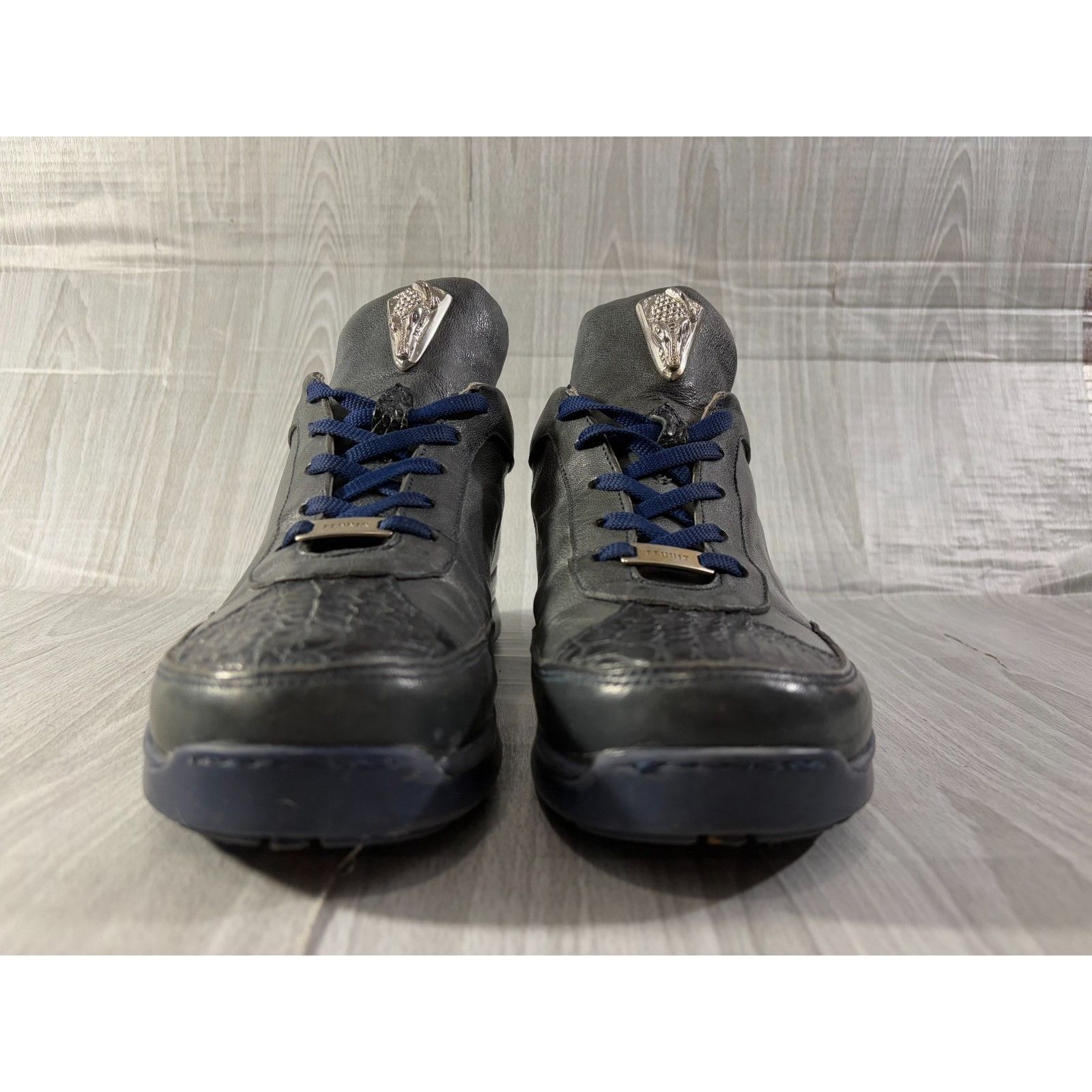Other Fennix Italy crocodile Leather Sneakers size 42 EU 9 US colo Size US 9 / EU 42 - 3 Thumbnail