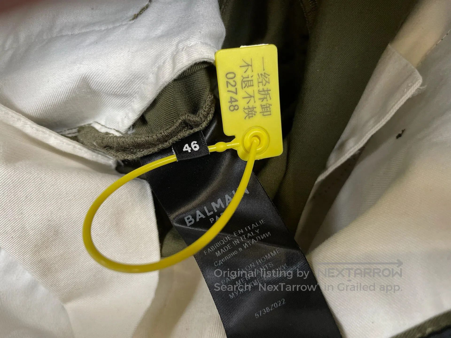 Balmain BALMAIN Military Green Fleece Casual Pants Size US 30 / EU 46 - 6 Thumbnail