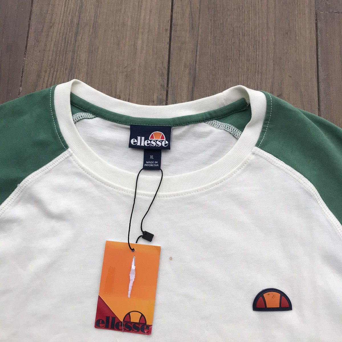 Ellesse Ellesse Italia Originals Raglan Tshirt tee shirt white beige Size US XL / EU 56 / 4 - 10 Thumbnail