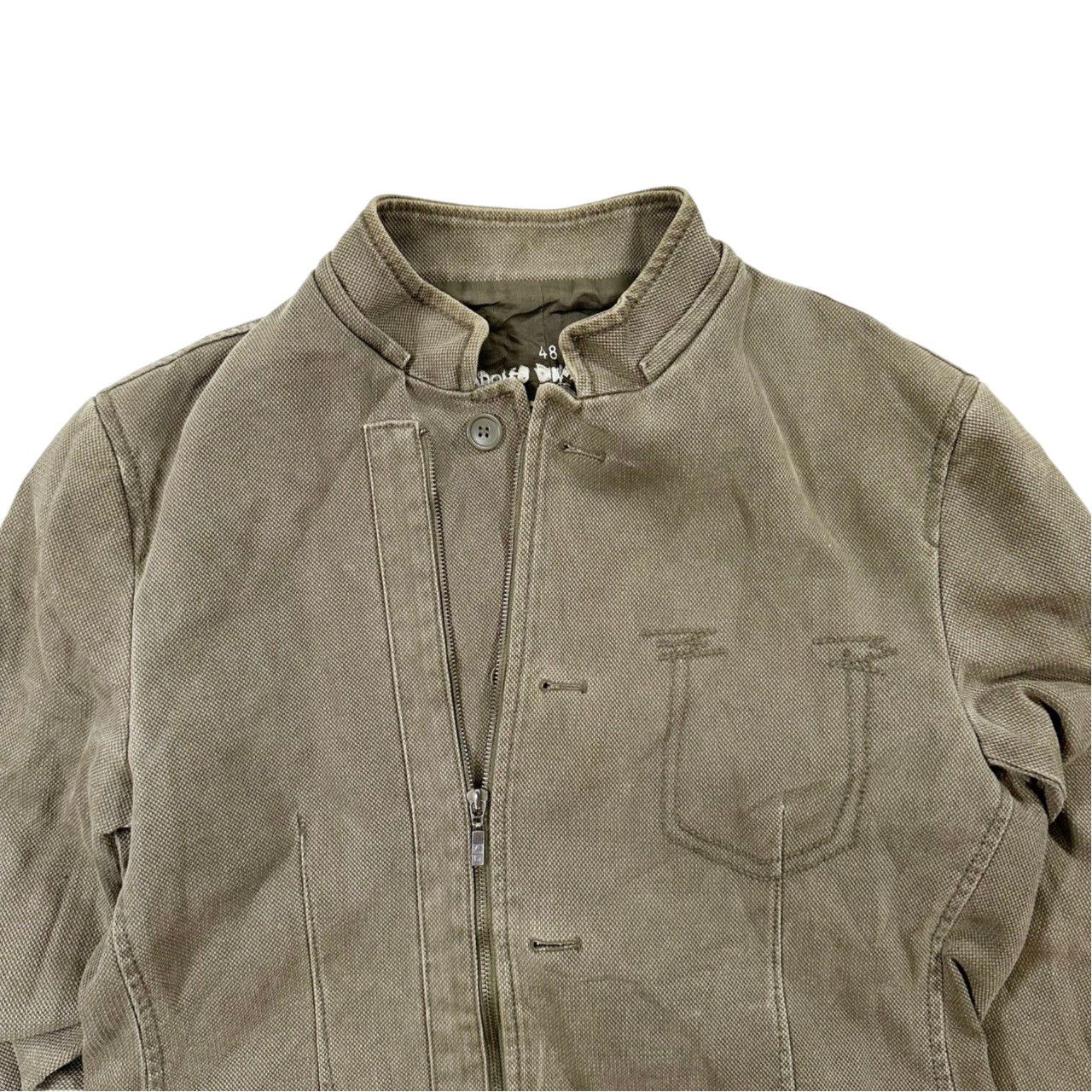 Vintage Authentic Adolfo Dominguez Zip Up Blazer Jacket Size US L / EU 52-54 / 3 - 2 Thumbnail