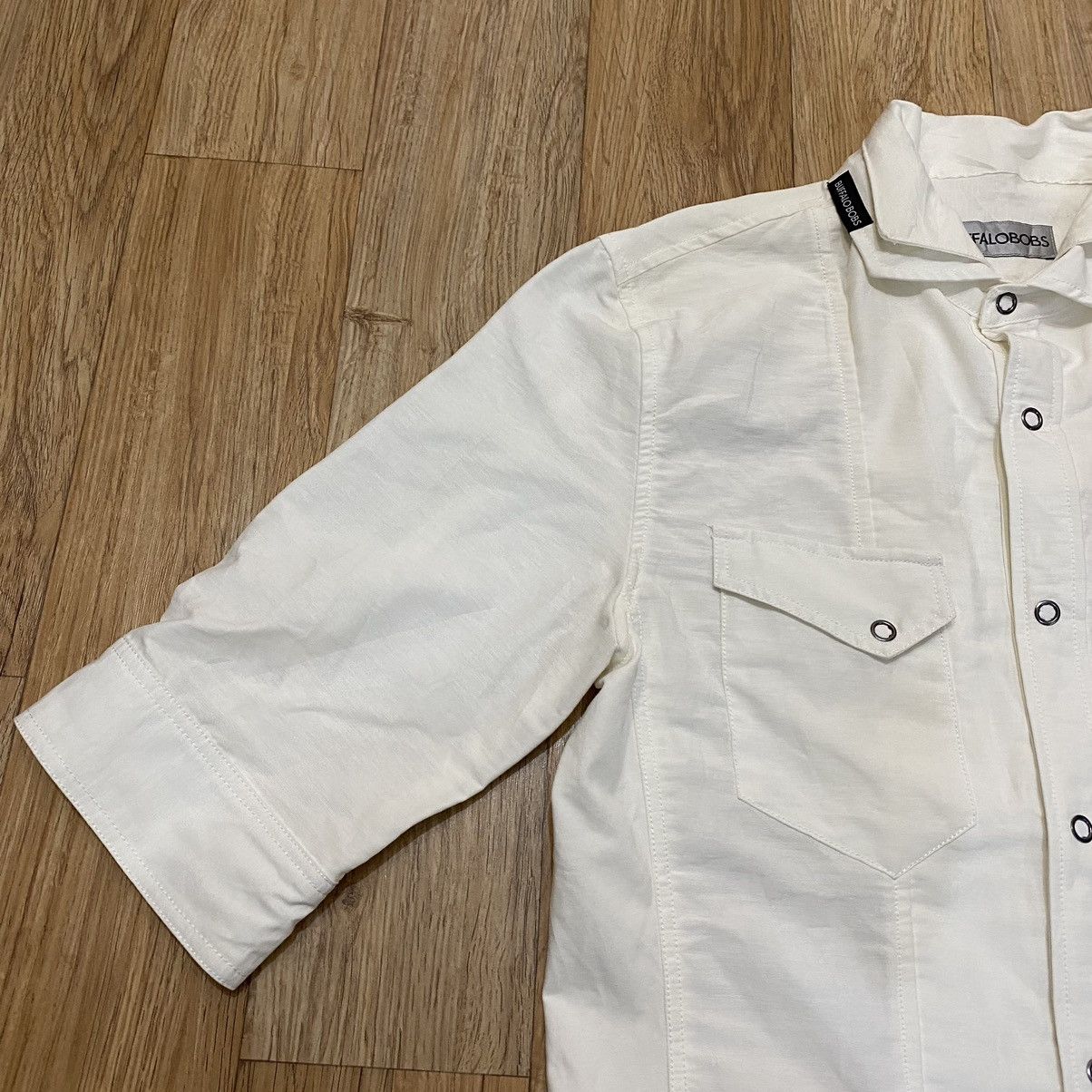 BUFFALO BOBS 2000s Buffalo Bobs - Double Layered Vkei Style White Shirt Size US M / EU 48-50 / 2 - 4 Thumbnail