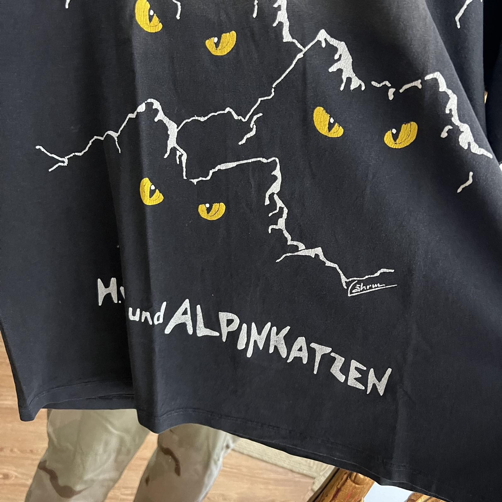 Band Tees × Vintage VTG Hubert von Goisern und Die Alpinkatzen Tshirt 90s Sz XL Size US XL / EU 56 / 4 - 4 Thumbnail