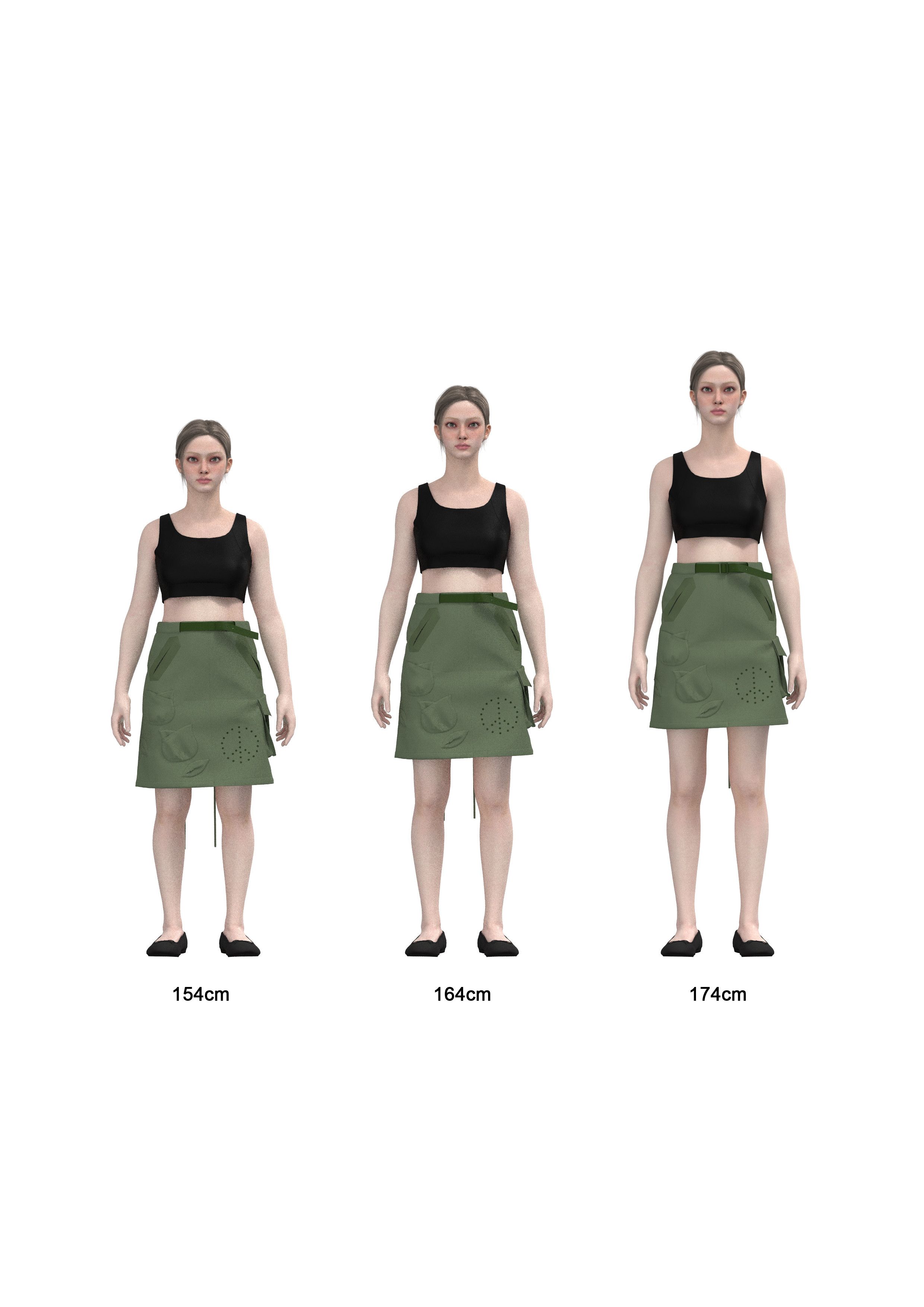 Moschino Moschino Cheap and Chic | Army Green Cargo Patch Skirt Size 26" / US 2 / IT 38 - 5 Thumbnail