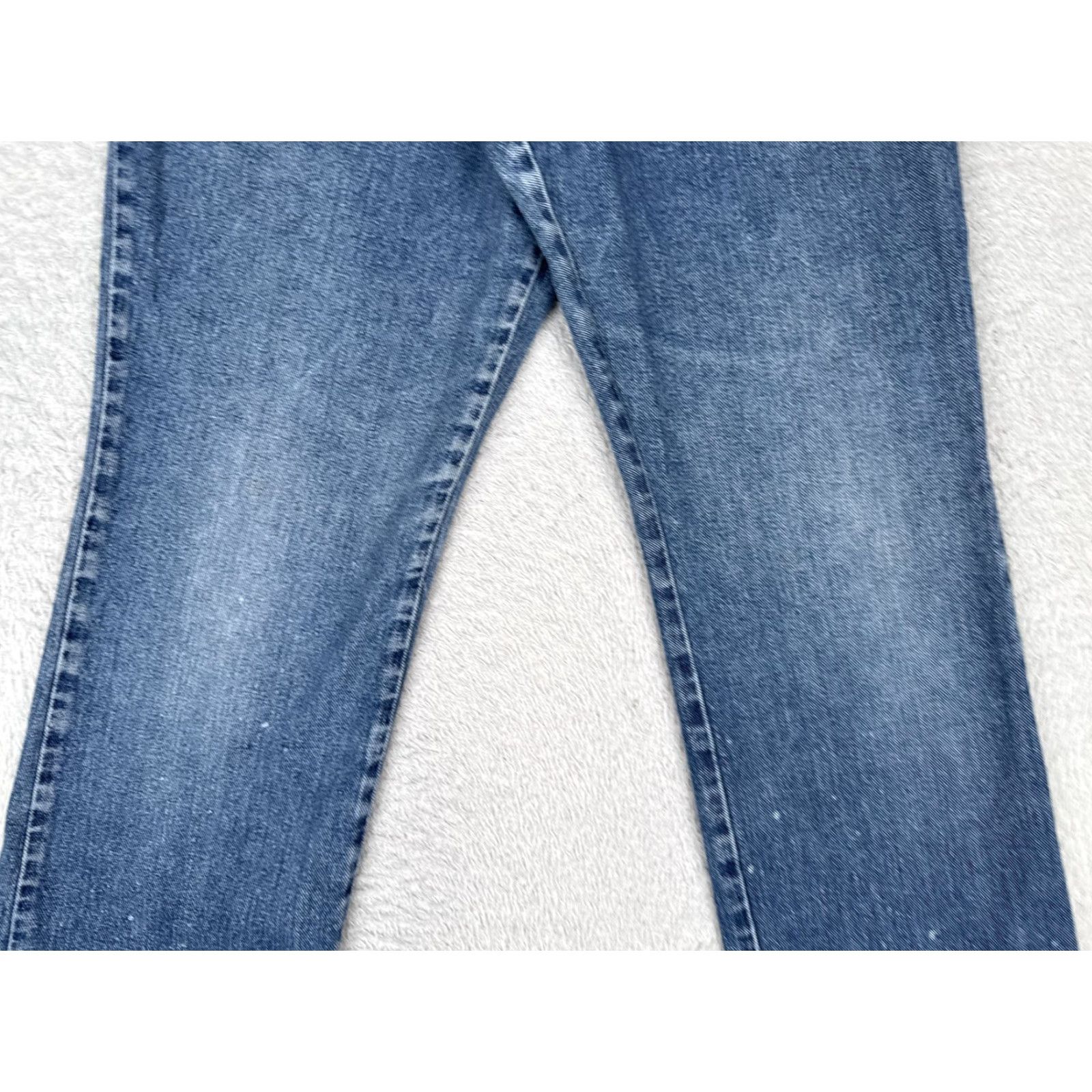 Vintage VINTAGE NY Jeans Womens Jeans Bootcut 10 Blue 27x31 Distressed 5-Pocket Pockets 90s Size 32" / US 10 / IT 46 - 3 Thumbnail