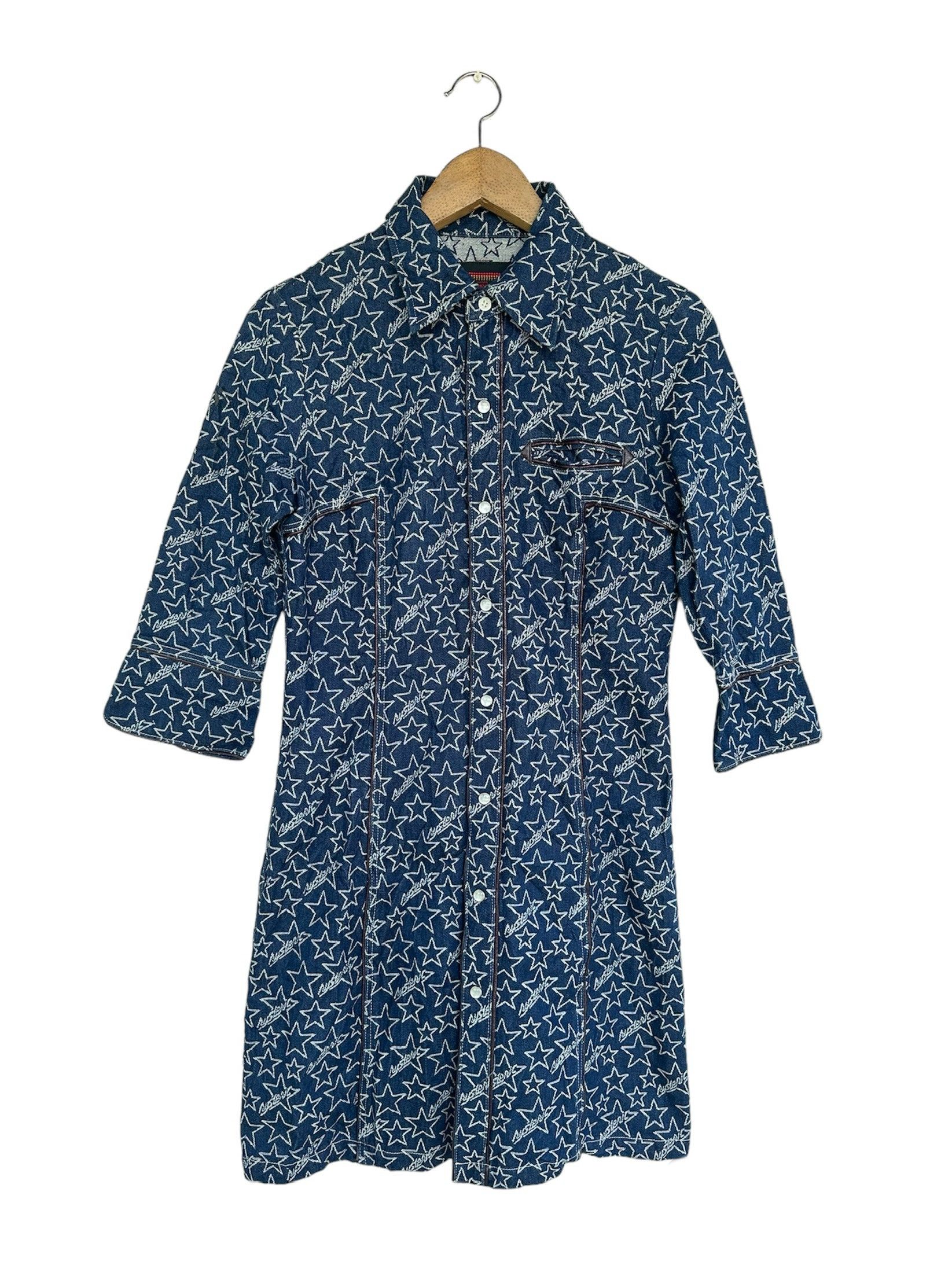 Hysteric Glamour Vintage Hysteric Glamour Full Print Long Denim Jacket Size M / US 6-8 / IT 42-44 - 3 Thumbnail