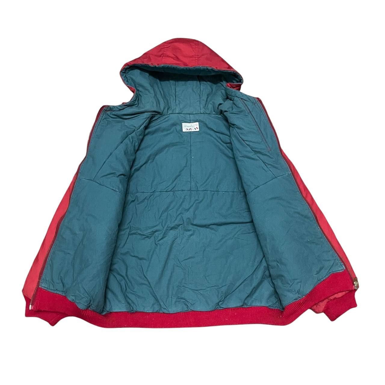 Benetton Vintage Benetton Bomber Jacket with Hood Size US S / EU 44-46 / 1 - 9 Thumbnail