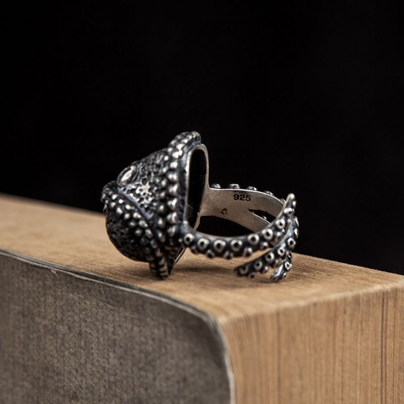Jewelry Octopus Crazy Jewelry Rings Open Chrome Ring (Size 7-13) Size ONE SIZE - 4 Thumbnail